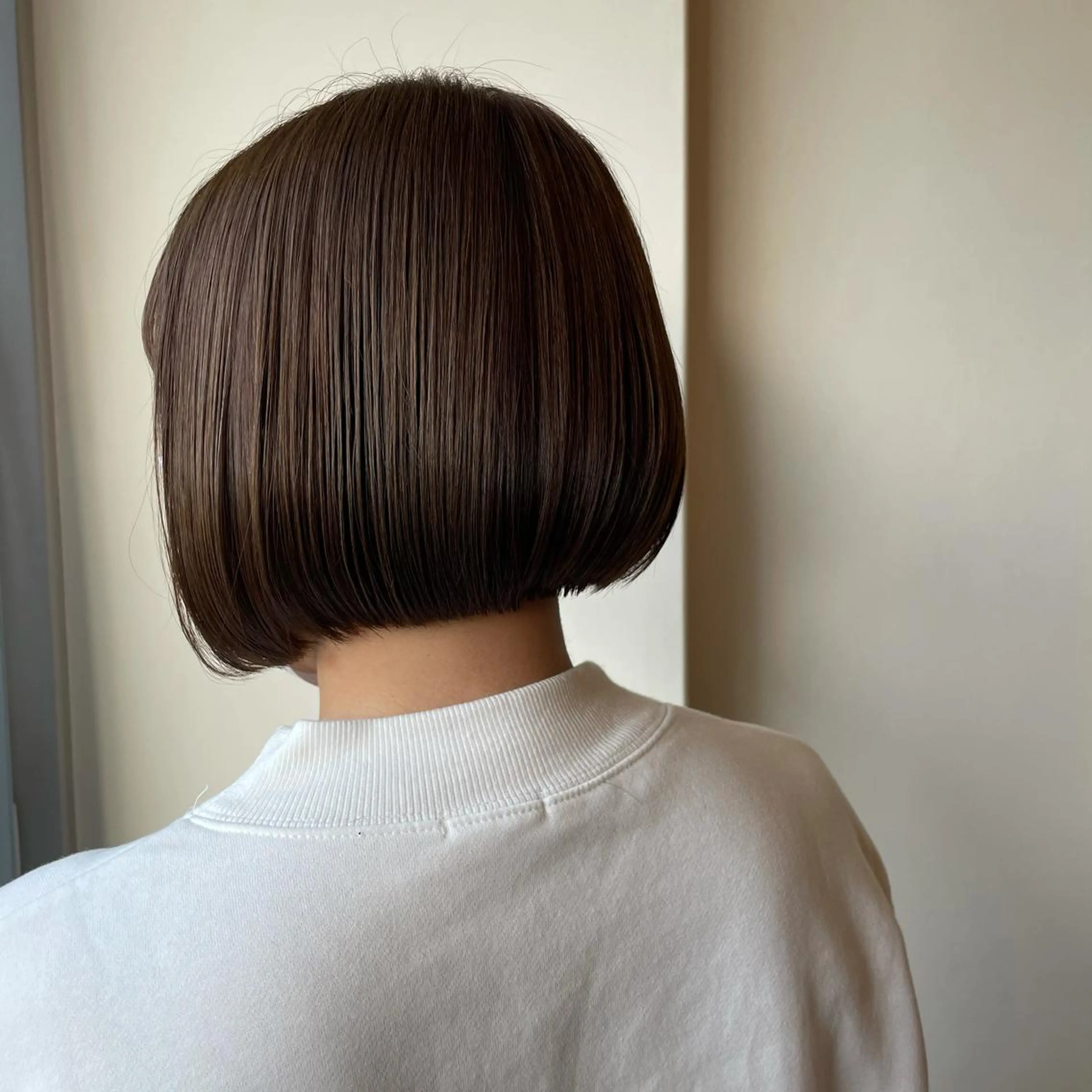 ショート アッシュ ボブ ヘアカラー トリートメント ボブウルフ／ボブ Satsuki【名駅のヘアスタイル