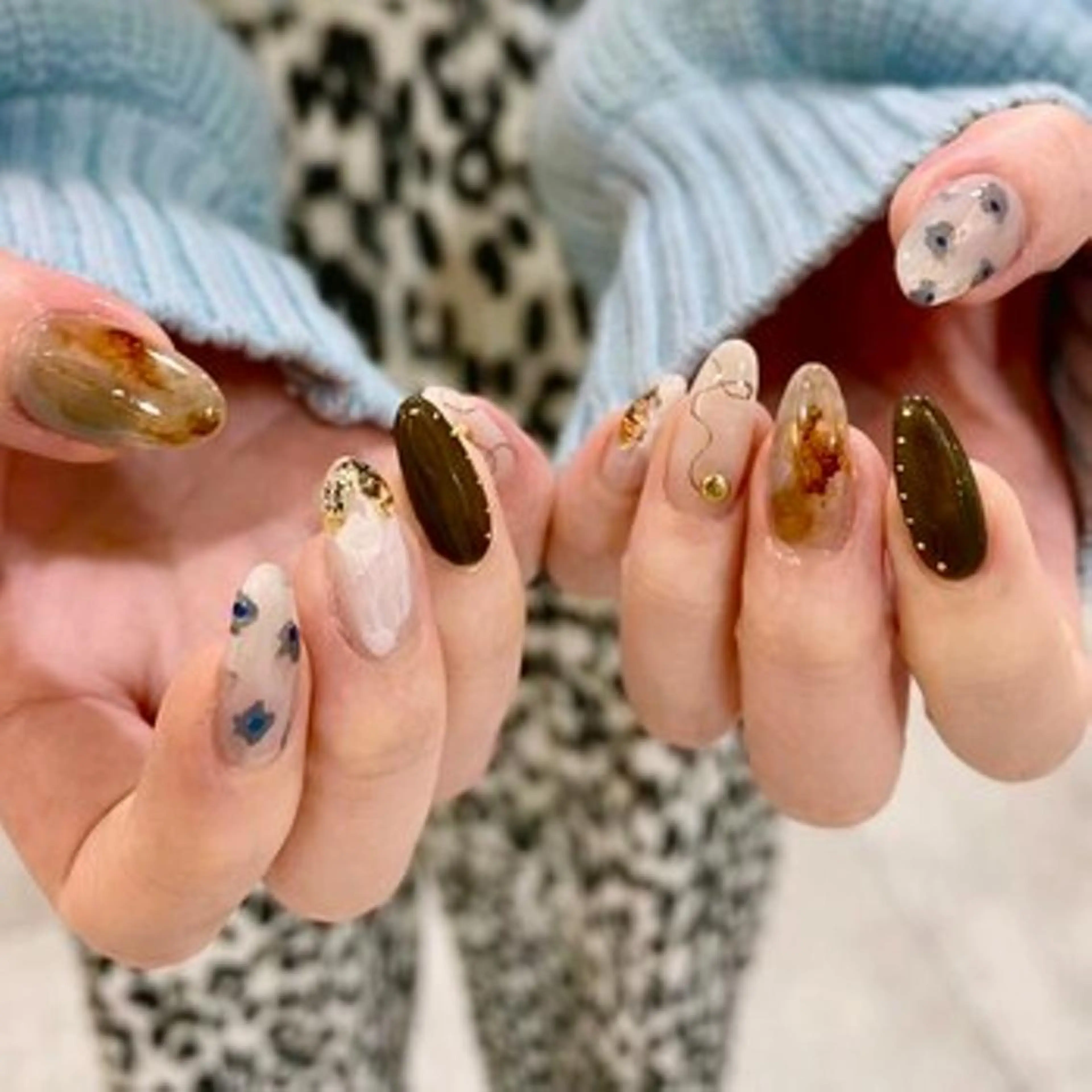 ネイル 春ネイル ハンドネイル パラジェル認定サロン N°nail 立川のネイルデザイン
