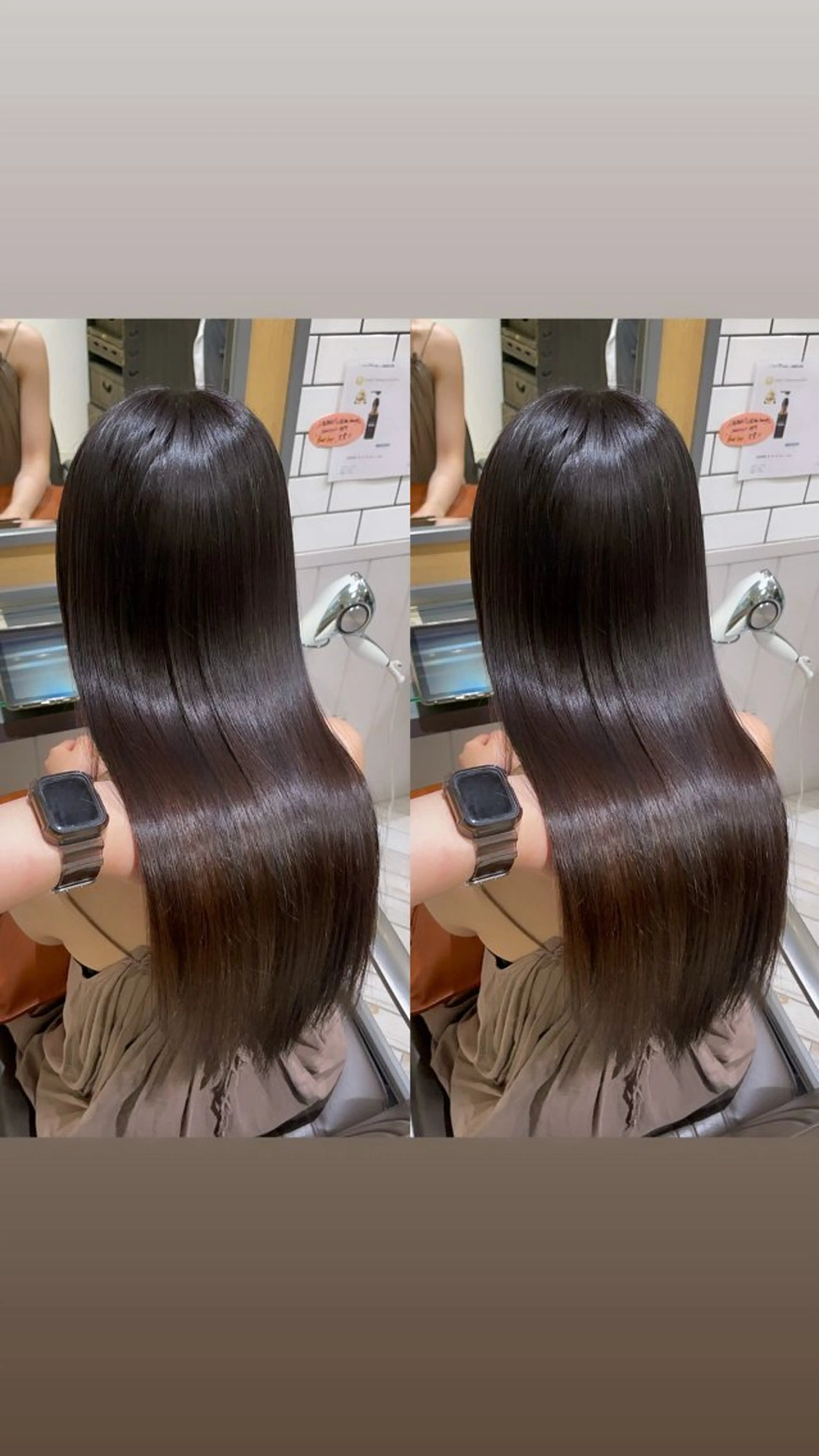 ロング カラー 山内 愛可のヘアスタイル