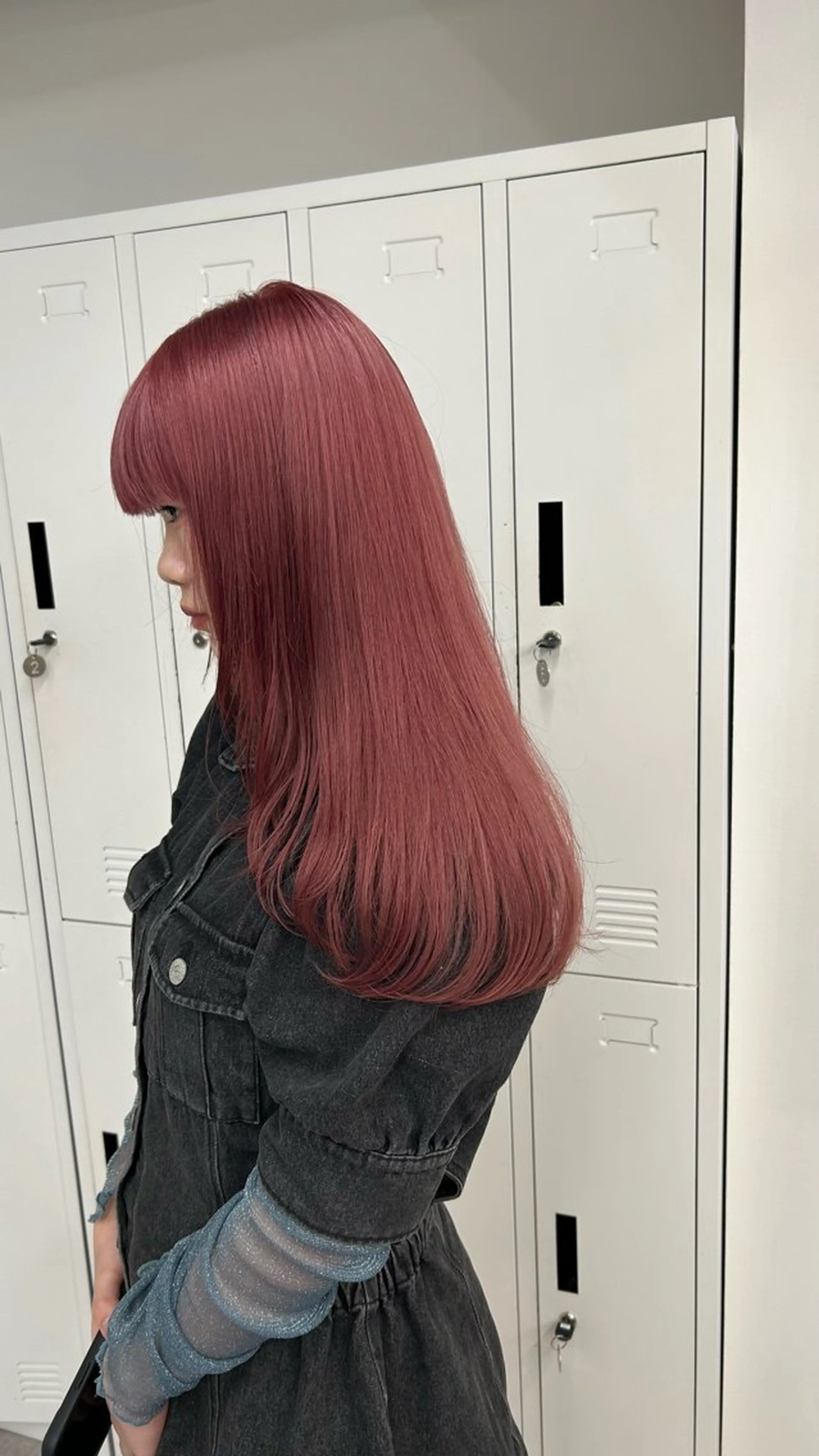 ロング カラー ボブ 顔周りカット 韓国風ヘア レイヤーカット 似合わせカット PELE所属・愛されミルクティー 💍🎀yuiのヘアスタイル