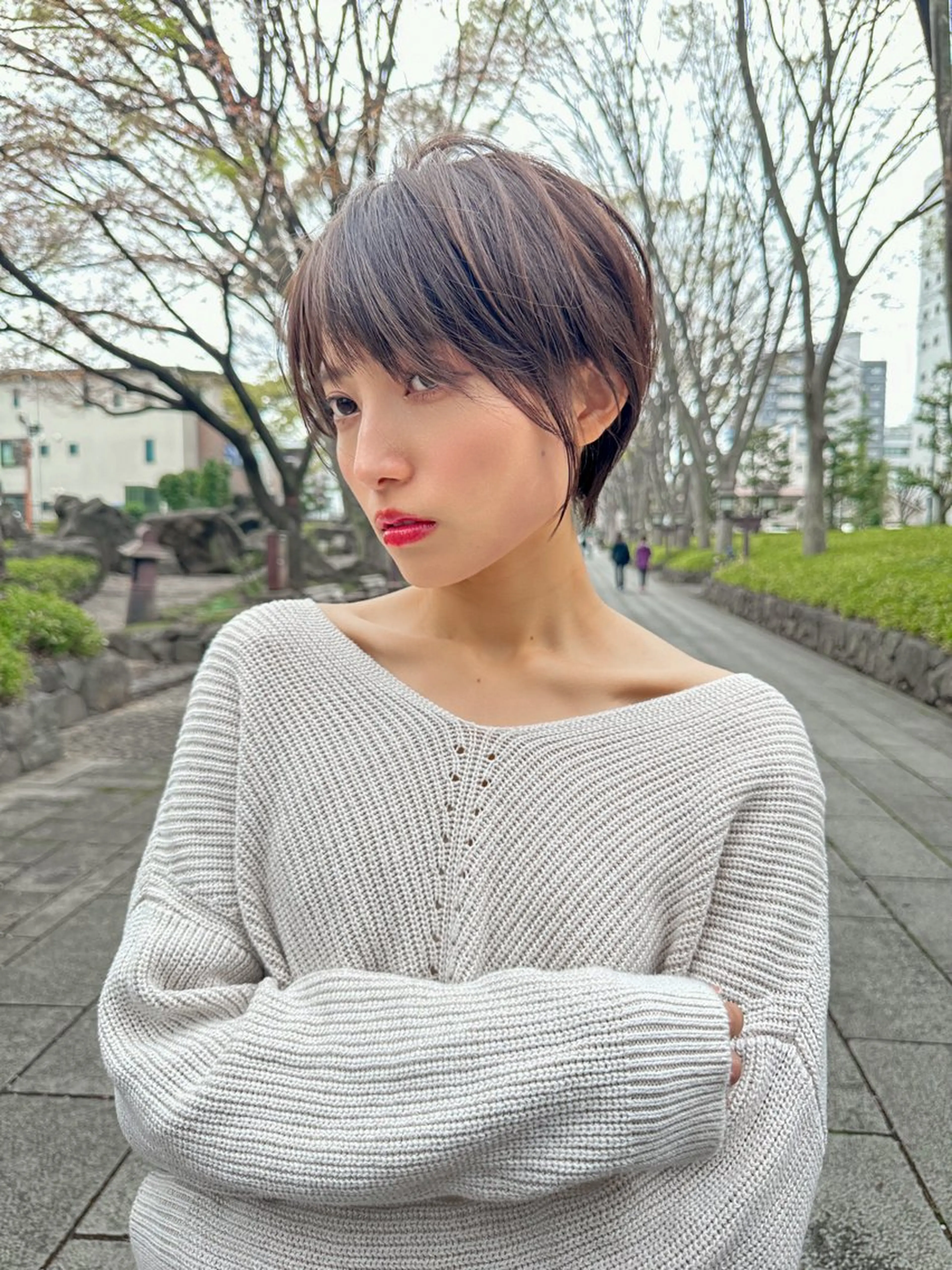ショート ショートヘア 小顔カット カット ヘアカラー トリートメント ヘッドスパ taiga ショート /レイヤー/矯正🌈のヘアスタイル