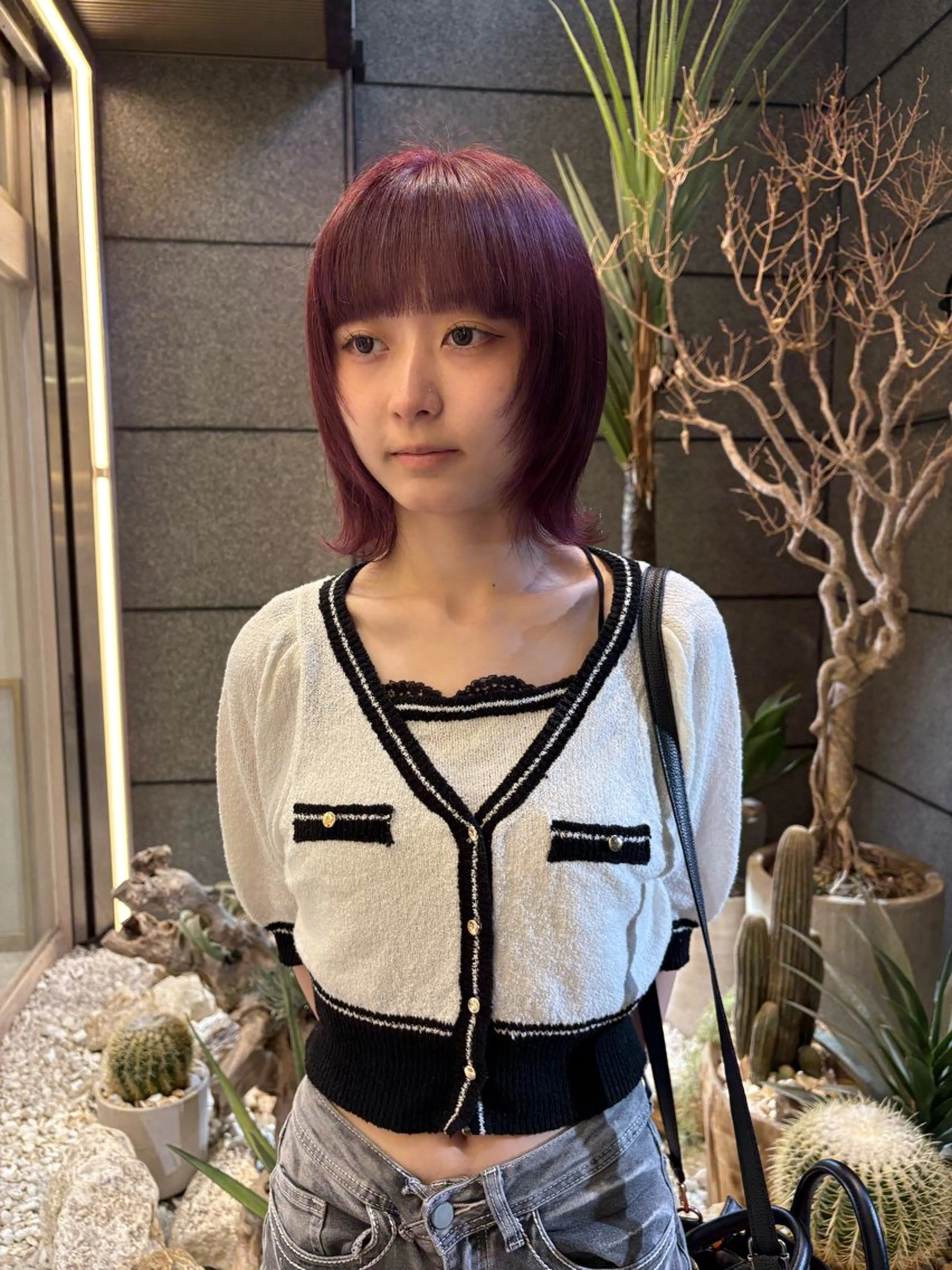 ミディアム ボブ ヘアカラー yurika🎀 透明感カラーのヘアスタイル