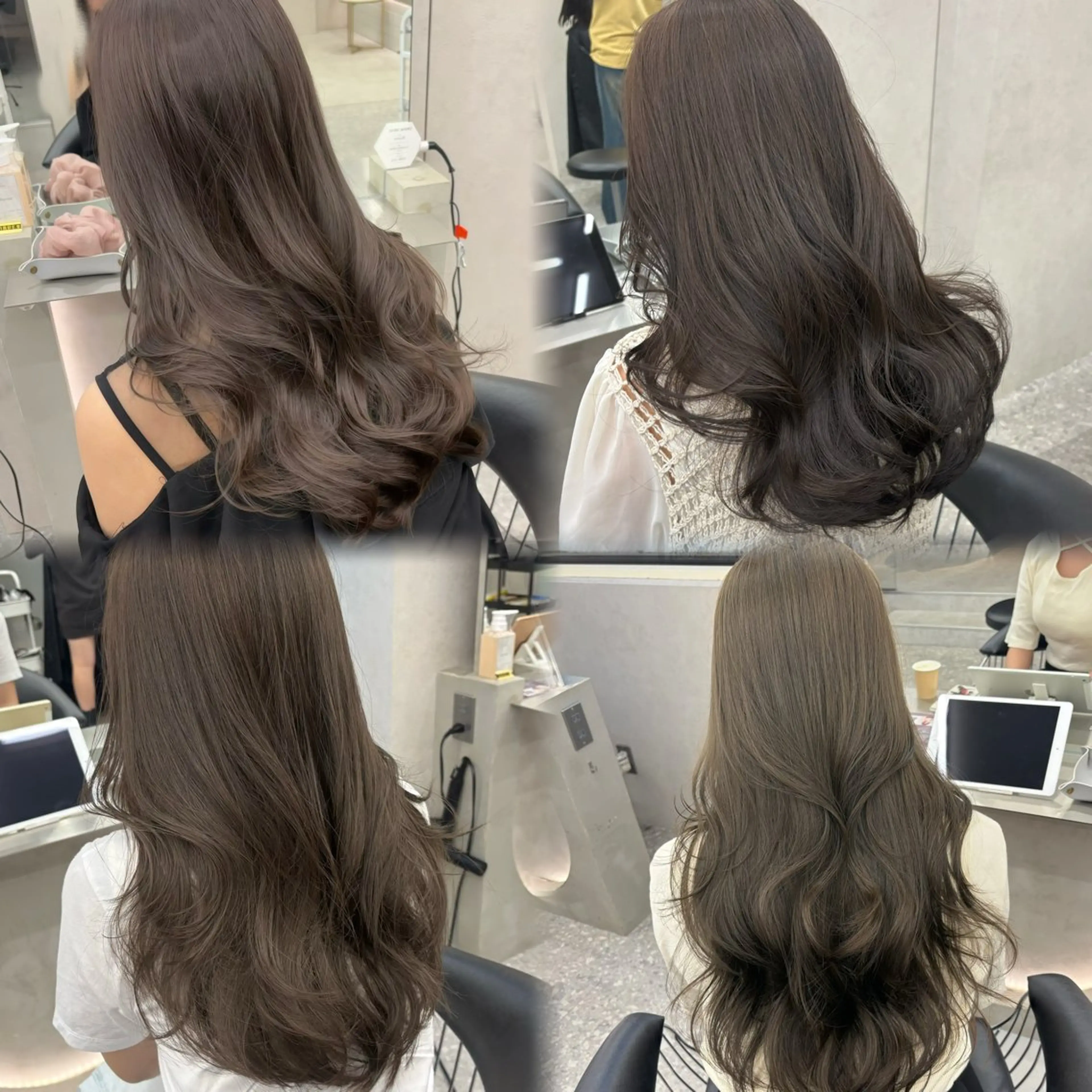 セミロング カラー ヘアアレンジ カット ヘアカラー fumika🎀 ベージュのヘアスタイル