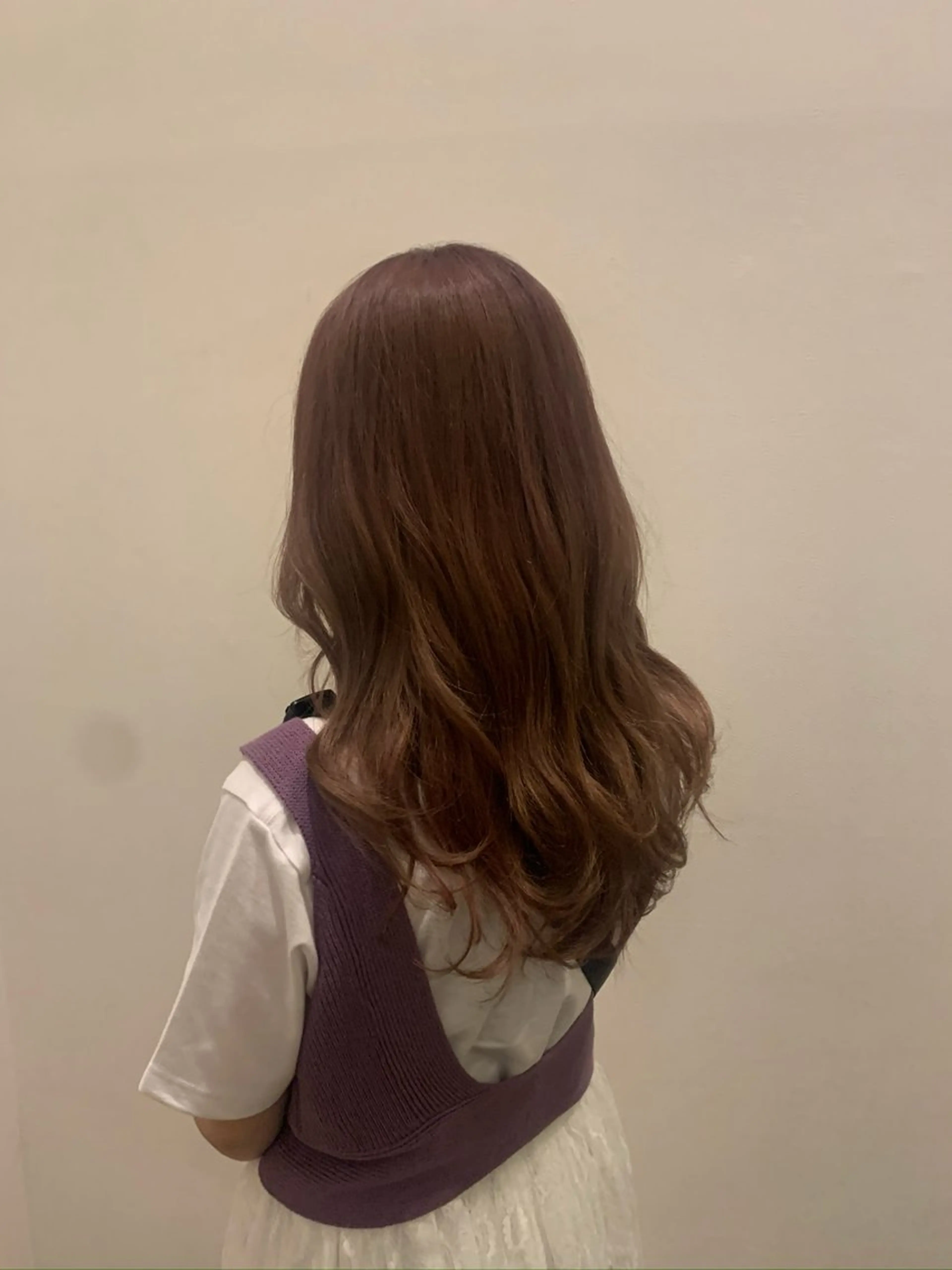 ロング カラー ブラウンカラー ラベンダーカラー 栞南🌼/艶カラー/ 髪質改善/ナチュラルのヘアスタイル