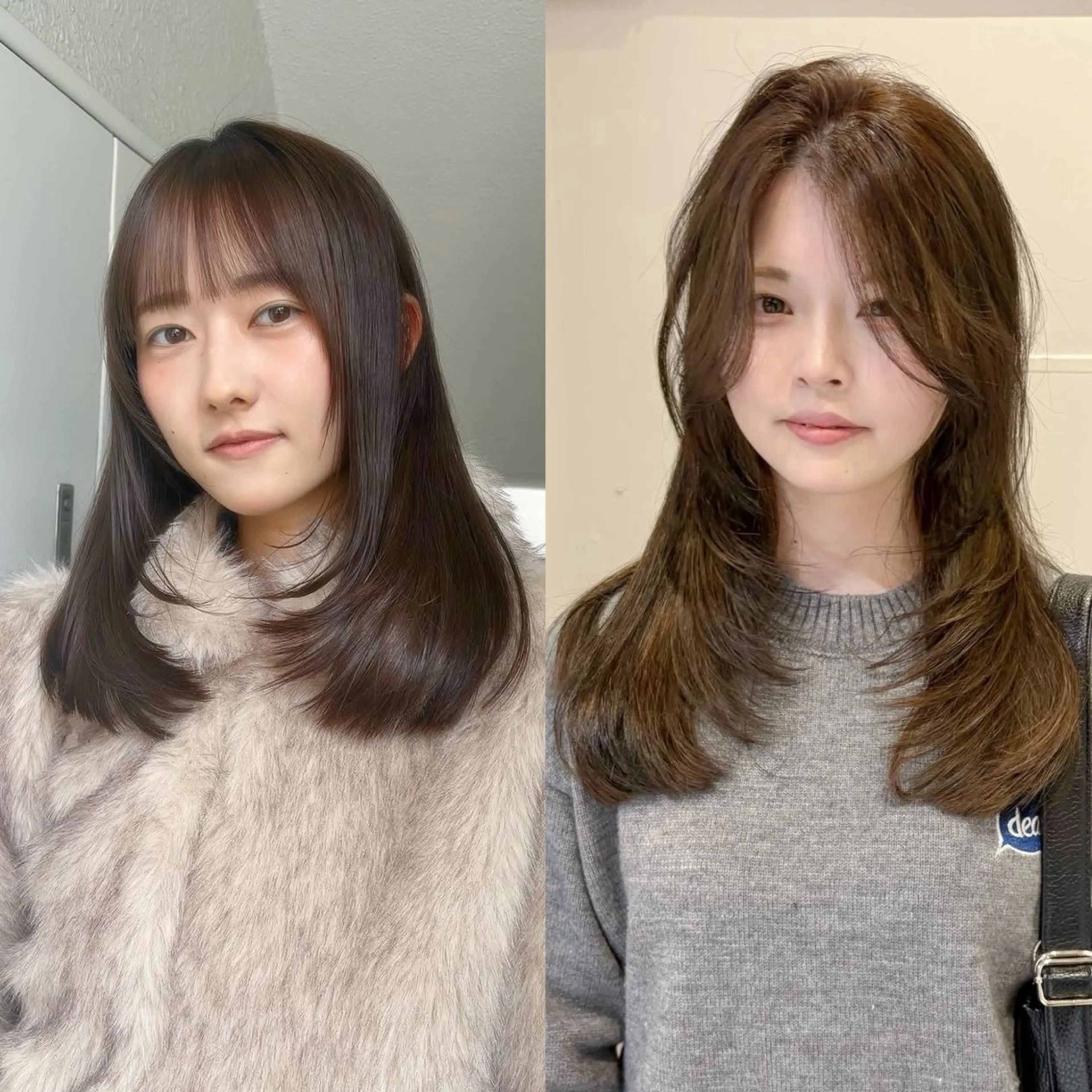 セミロング カラー カット ヘアカラー レイヤーカット🍏 パーマ/ののかのヘアスタイル