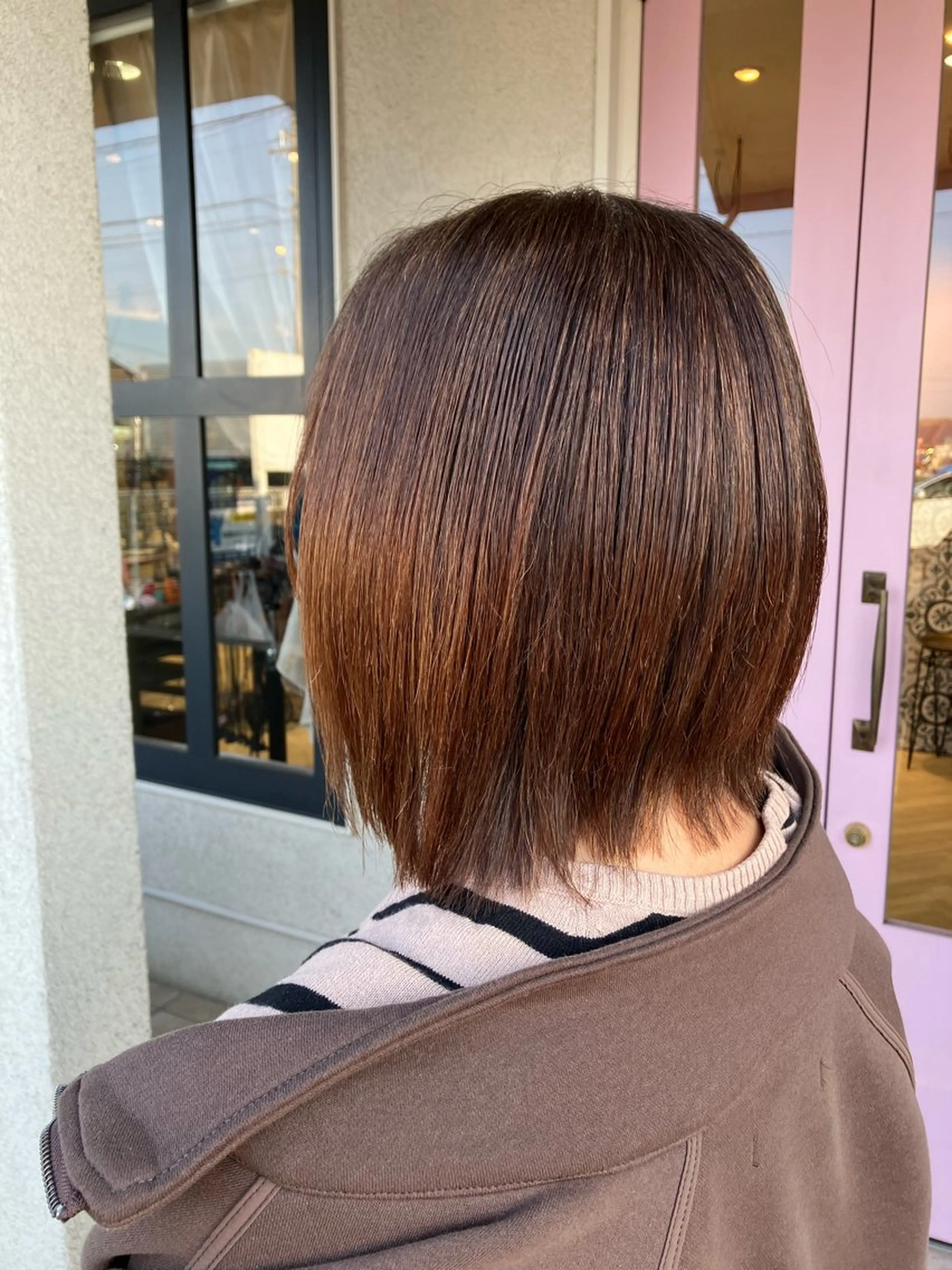 ショート ボブ レイヤーカット 藤田 七海のヘアスタイル