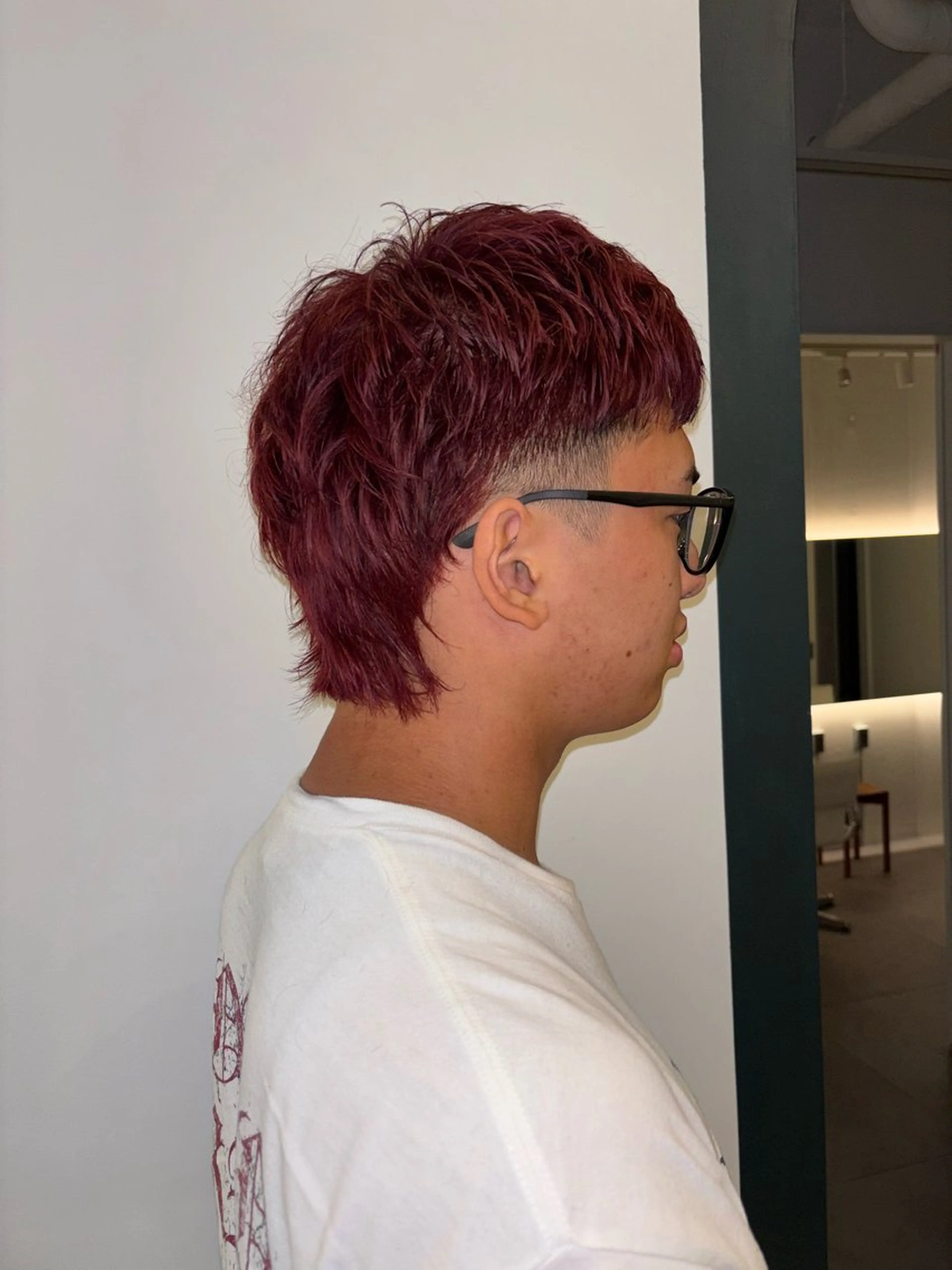 カラー メンズ メンズブリーチ ブリーチ レッドカラー ヘアカラー トリートメント MEY HAIR CURLYS所属・パーマ /ボブパーマ Rico💜のヘアスタイル