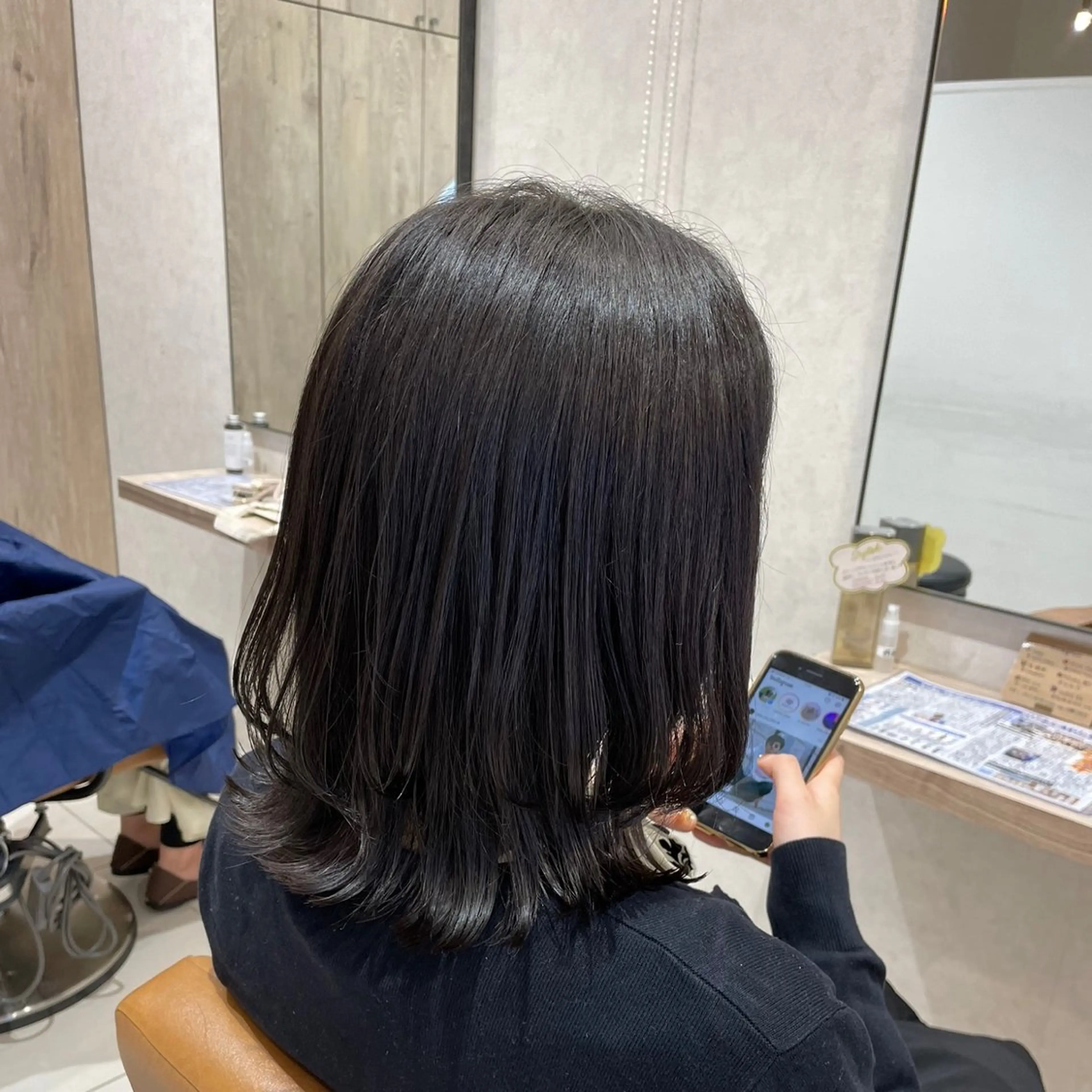 ミディアム くびれヘア 海老名で韓国風 HANA🌷のヘアスタイル