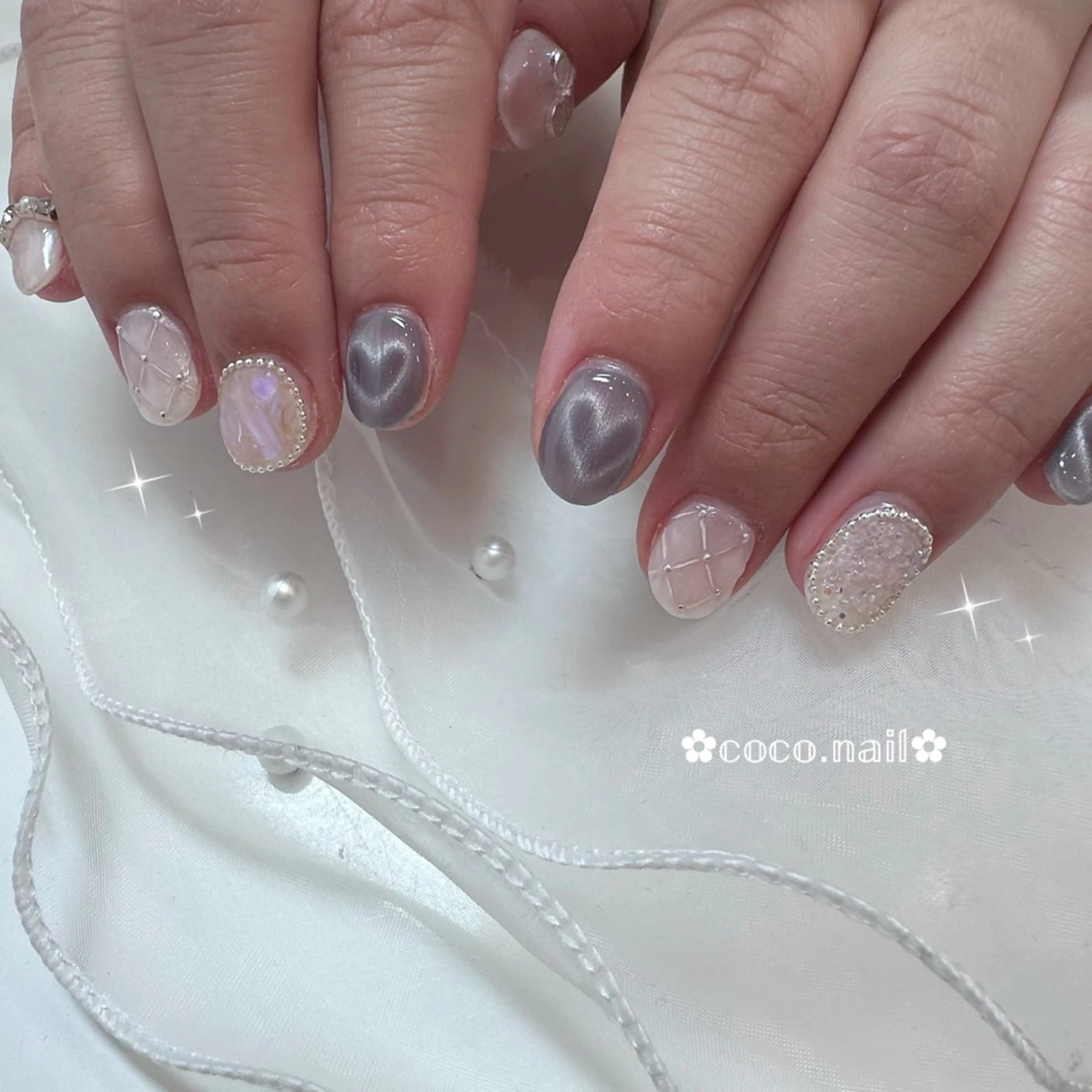 ネイル ハンドネイル lili.nail y2k/ワンホンのネイルデザイン