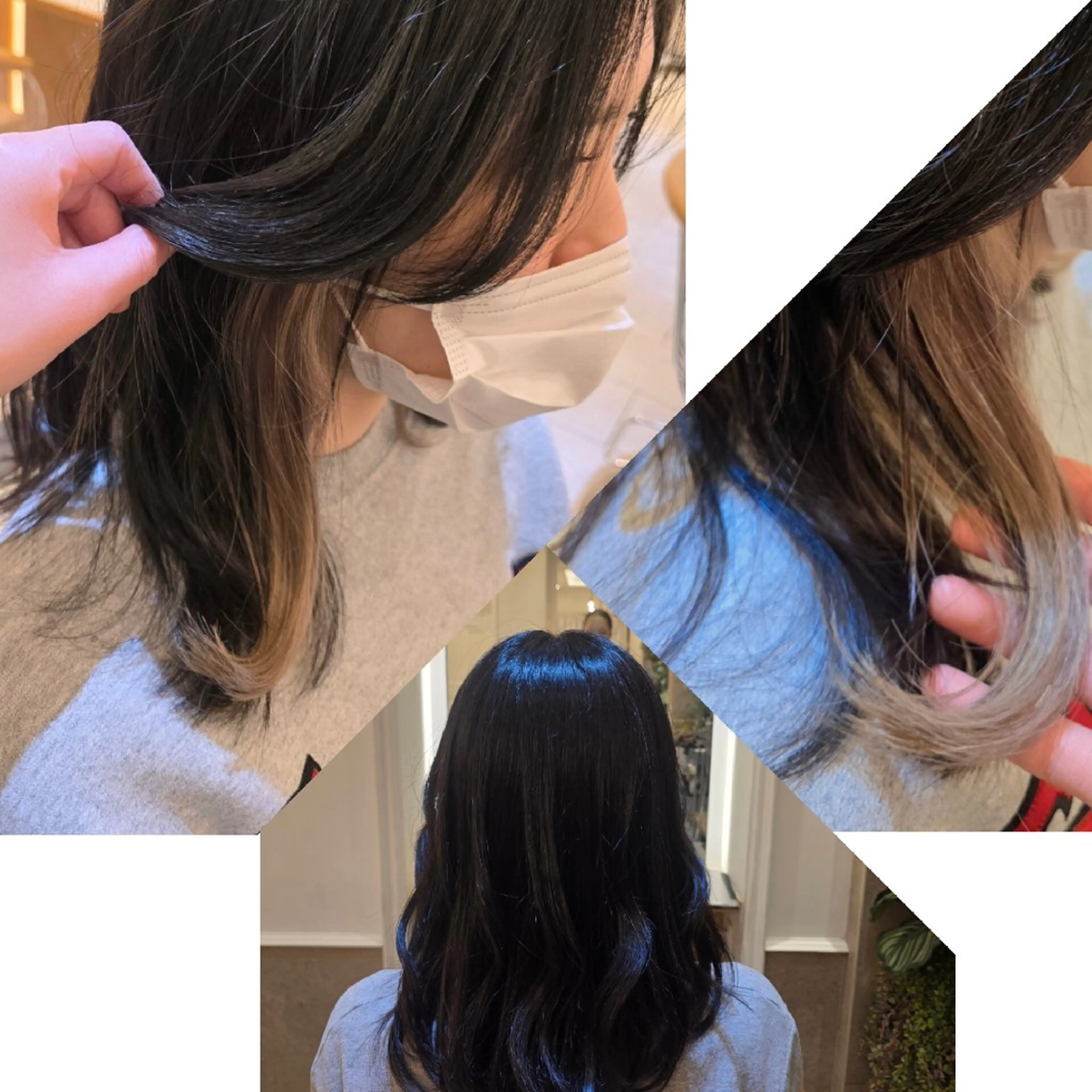 セミロング ヘアカラー トリートメント GRITTERs 泉中央店所属・ロング/小顔レイヤー /カットモデル泉中央のヘアスタイル