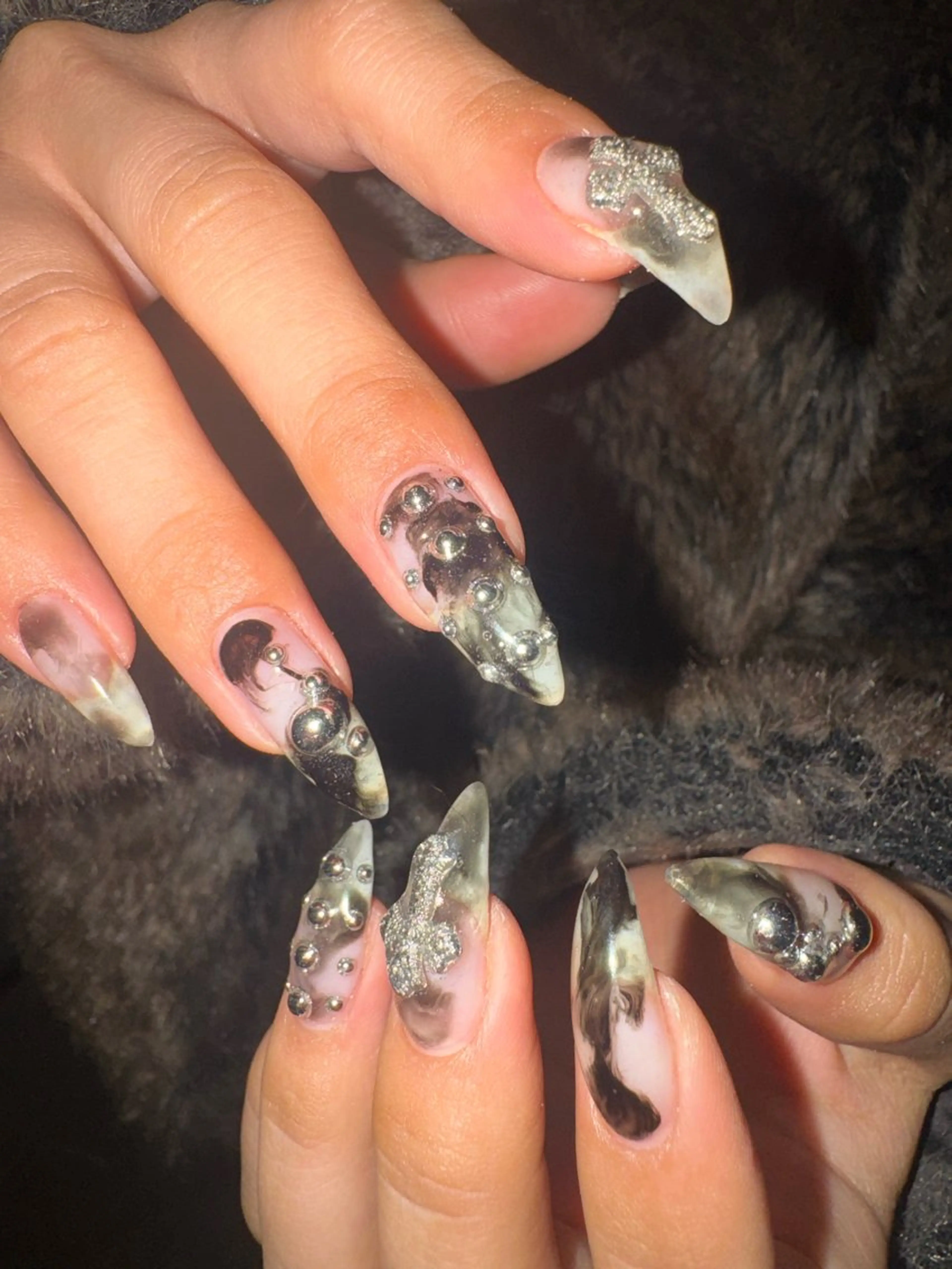 ネイル ハンドネイル フットネイル MITSUKI🪡 海外/個性派/ロングのネイルデザイン