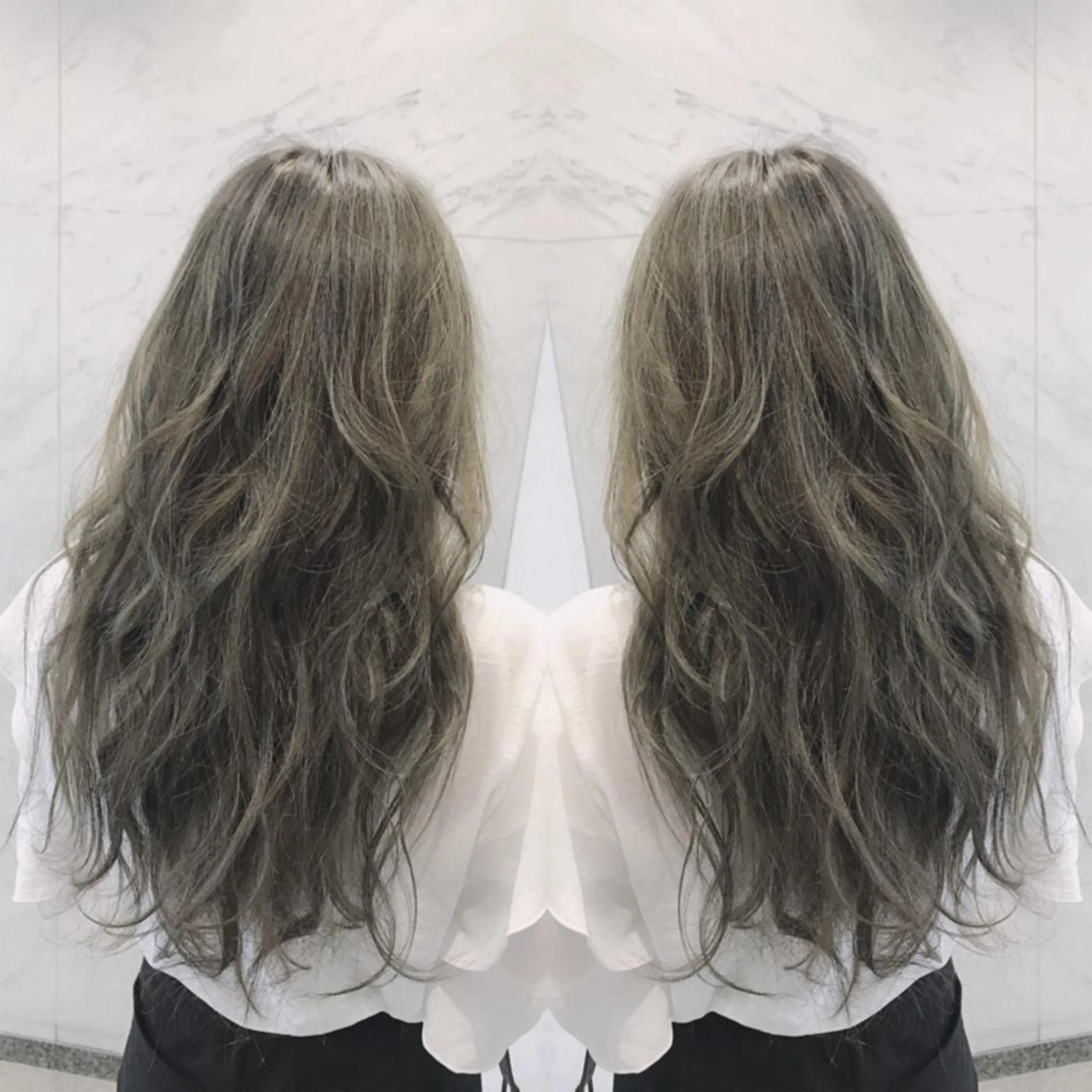 ロング ヘアカラー cecil hair所属・重政 和樹のヘアスタイル