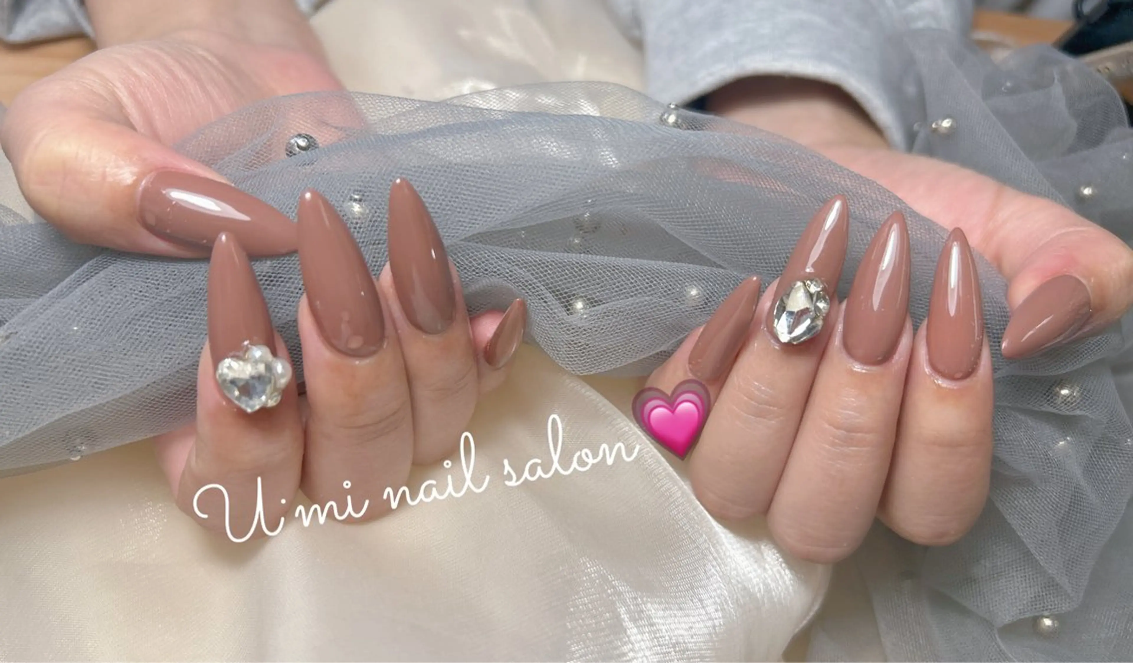 ネイル 長さ出し ハンドネイル U·Mi nail salon所属・U·Mi 上野御徒町容のネイルデザイン