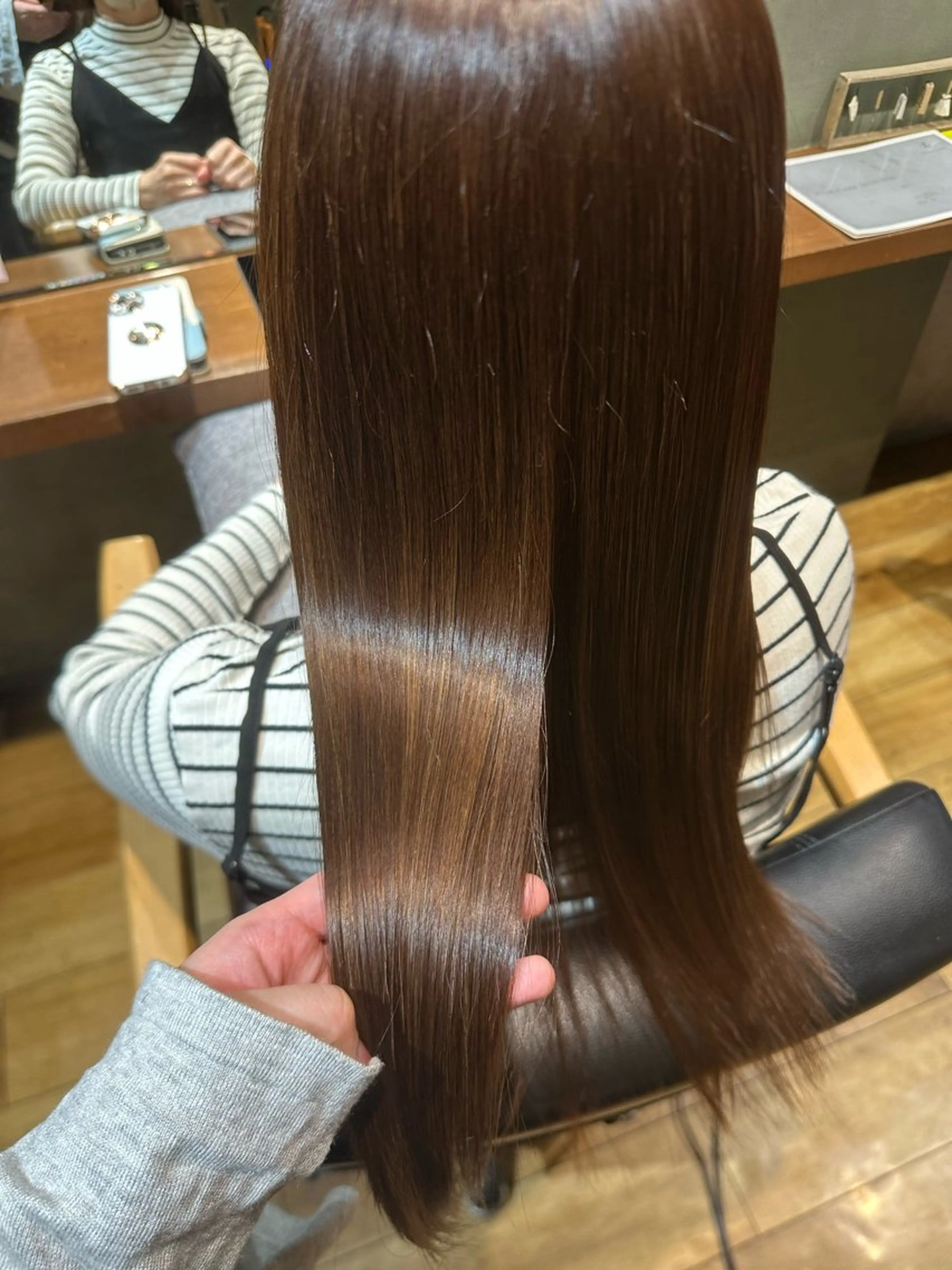 ロング カラー ベージュカラー ブリーチ ブリーチなしカラー 髪質改善 トリートメント カット ヘアカラー トリートメント いまじゅく あおいのヘアスタイル