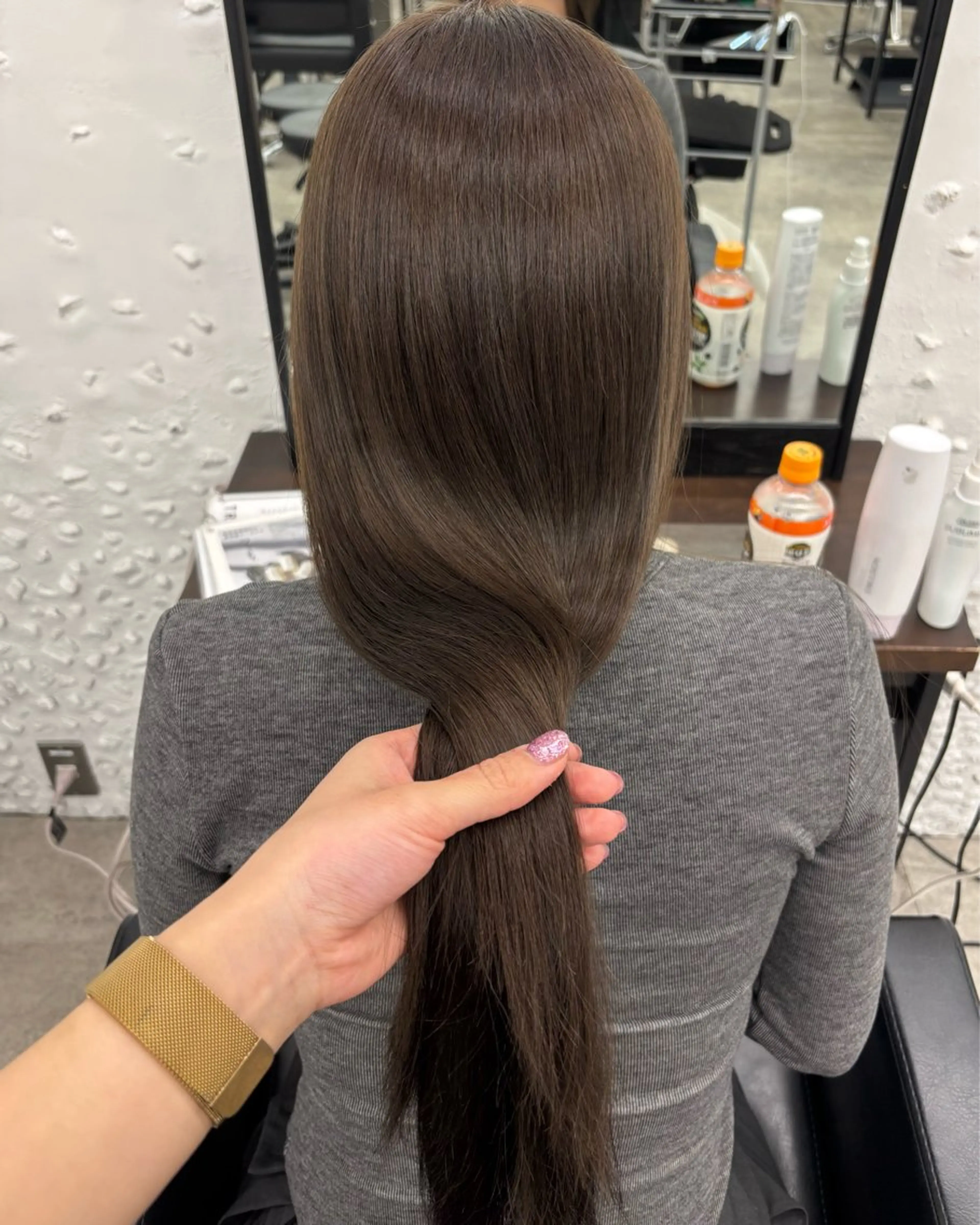 ロング カラー ヘアカラー トリートメント 暖色🍇/透明感/ 髪質改善/YUIKOのヘアスタイル