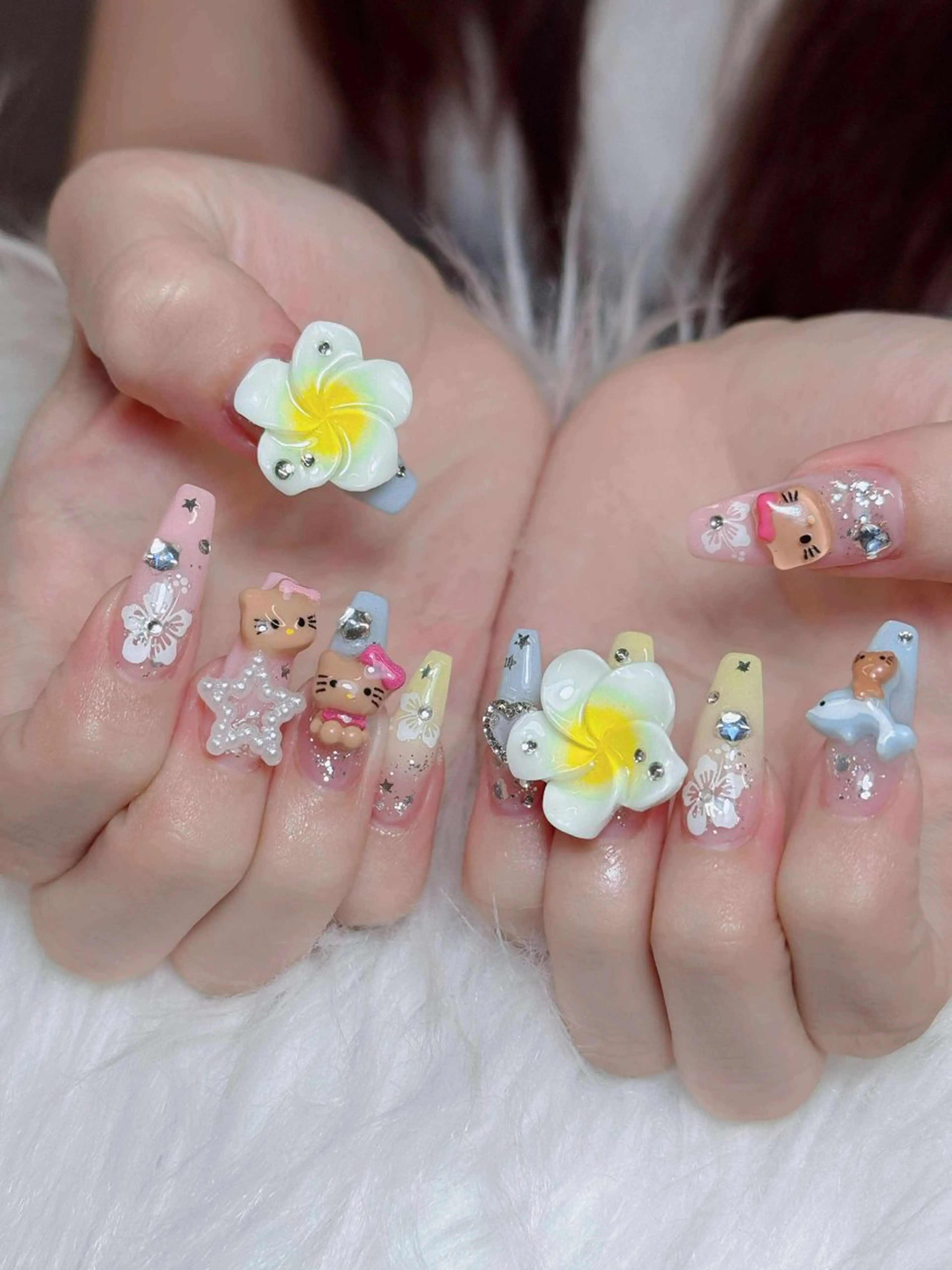 ネイル オーロラネイル チークネイル フットネイル フレンチネイル 韓国ネイル ハンドネイル Lumi Nailのネイルデザイン