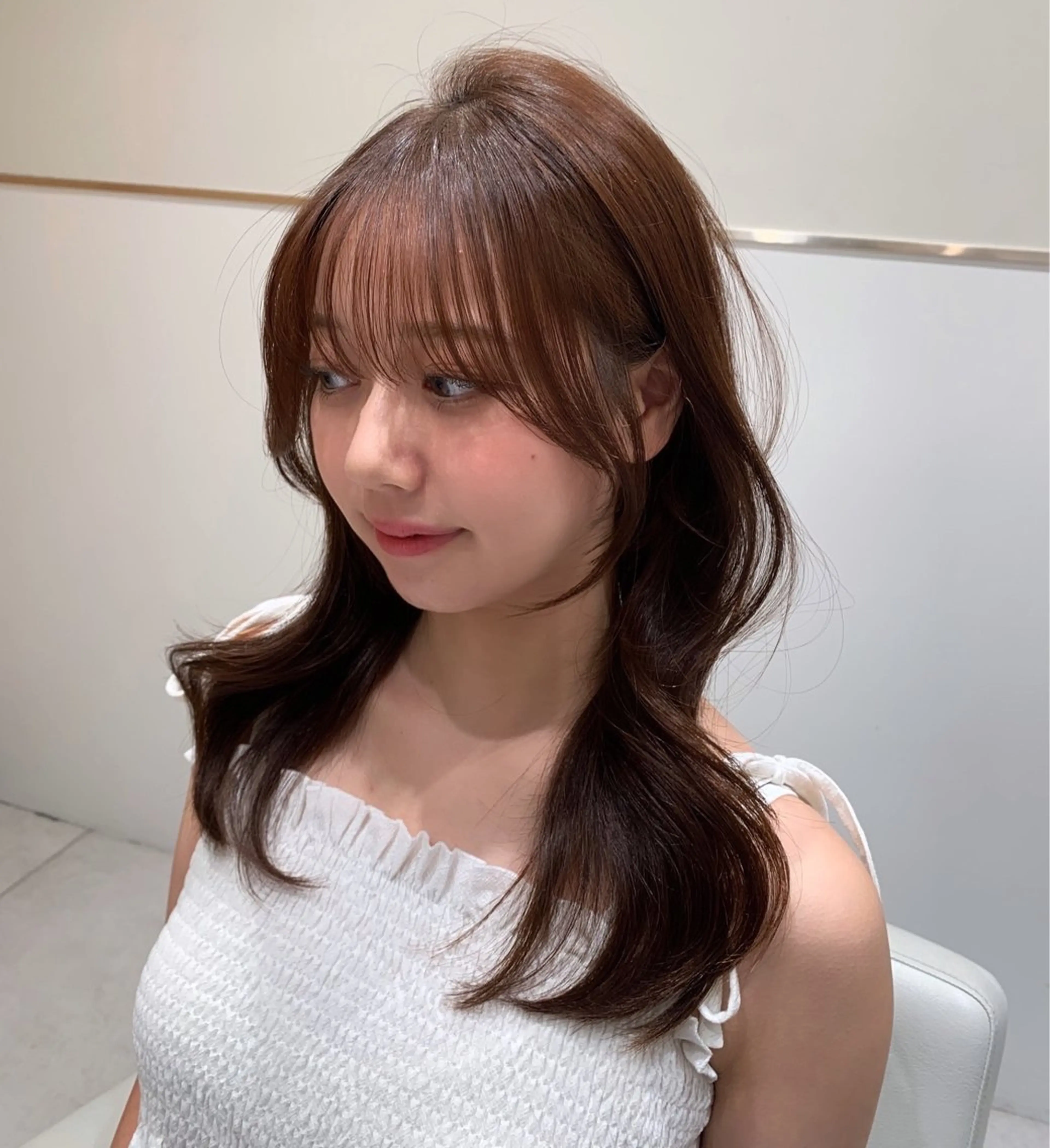 ロング カラー ヘアアレンジ 小塩 萌々香のヘアスタイル