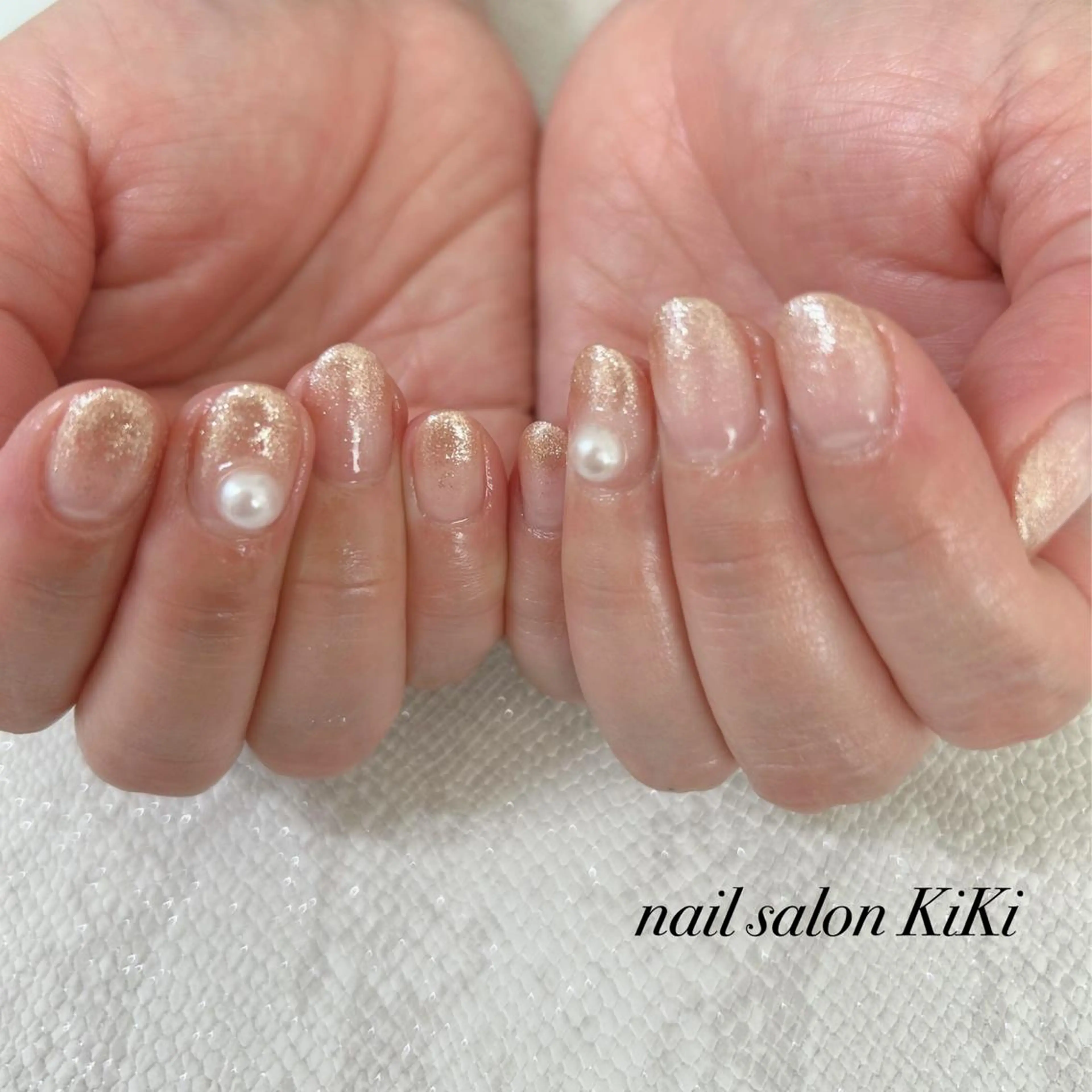 ネイル ゴールド ピンク K. KiKiのネイルデザイン