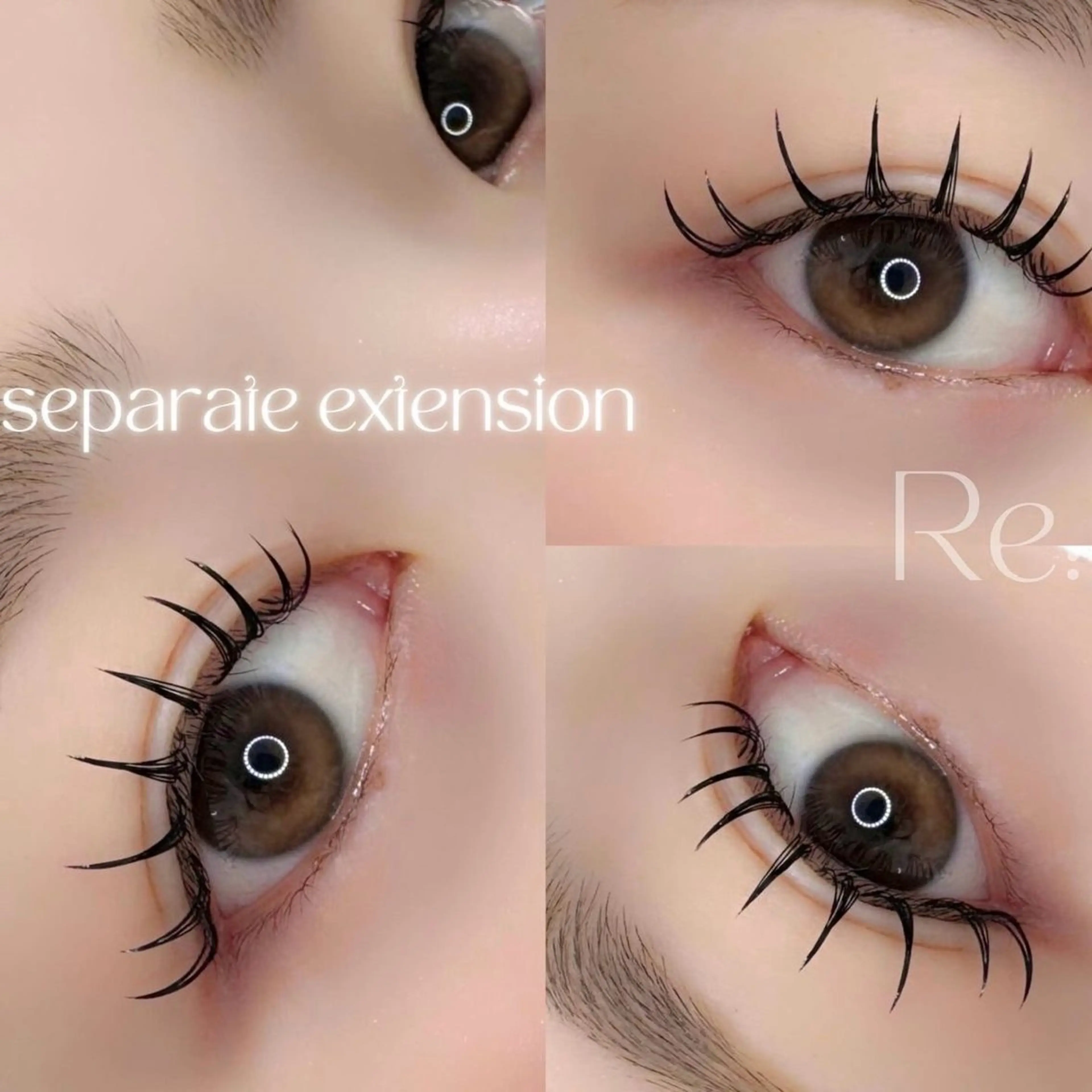 マツエク・マツパ 束感まつ毛 eyelashsalonRe:所属・eyelashRe: rinaのマツエク・マツパデザイン
