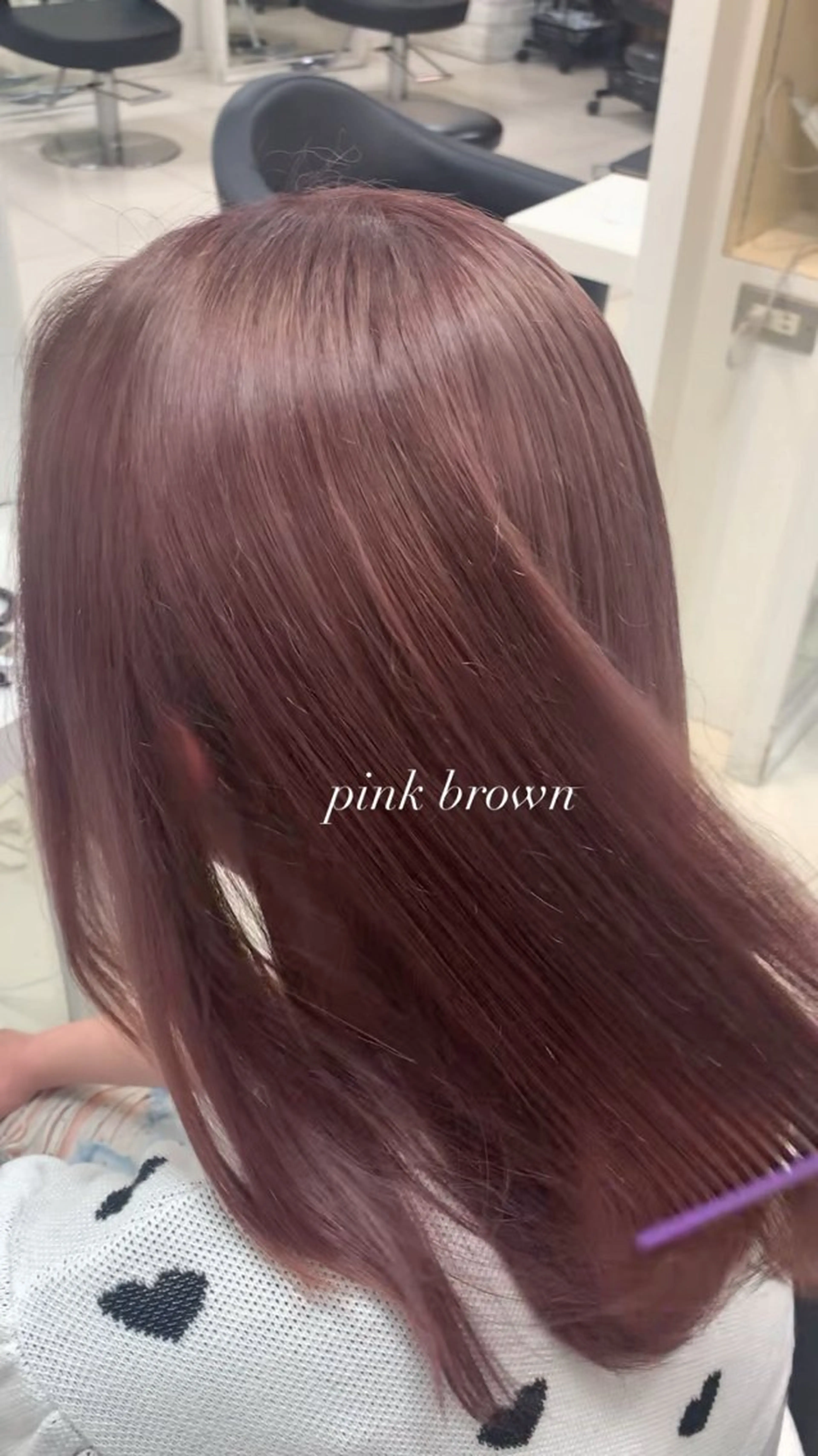 セミロング カラー ピンクカラー ヘアカラー 🌈ブリーチ特化🌈 Yumano🌟のヘアスタイル