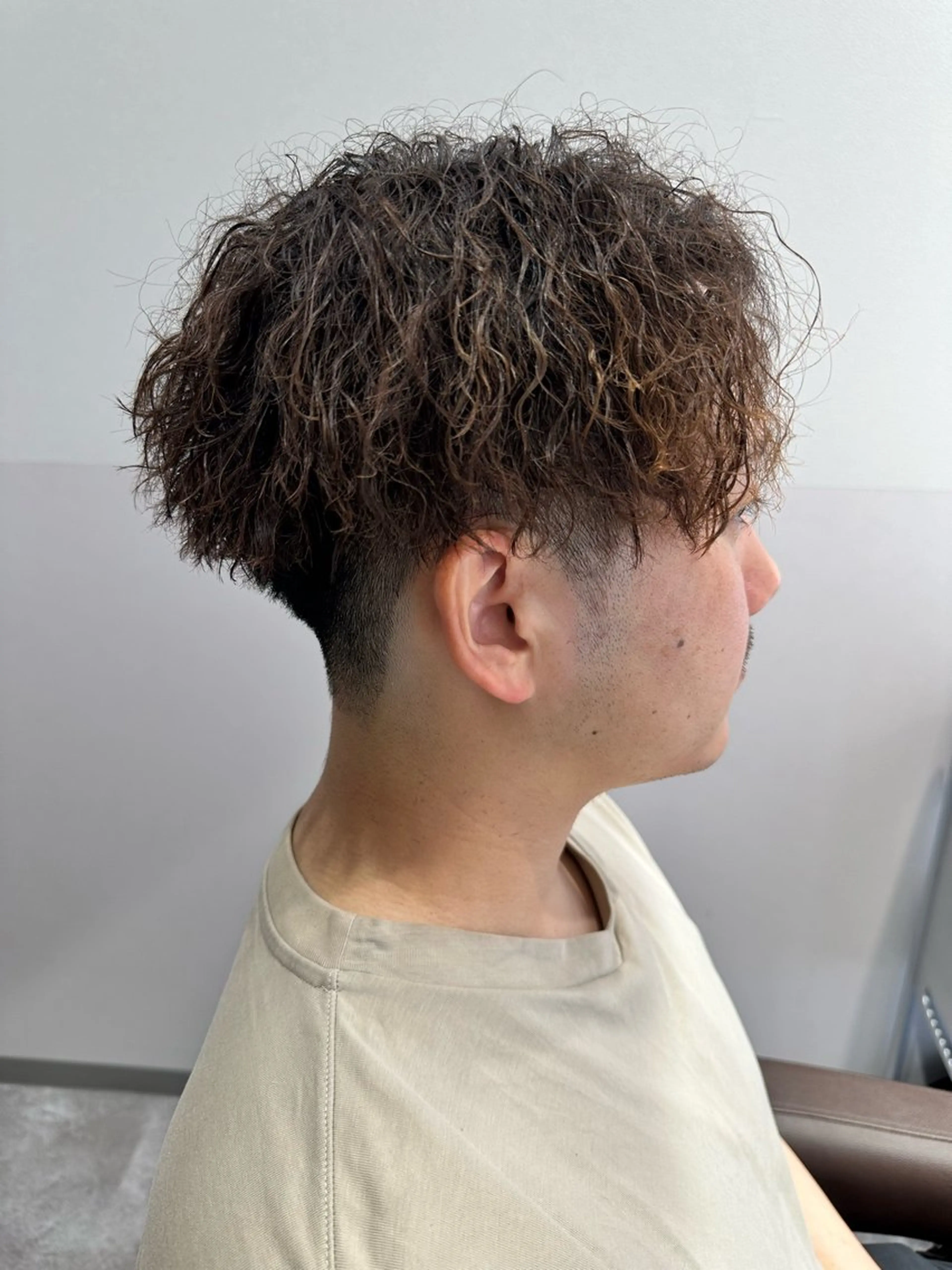 メンズカット＋ツイストスパイラルパーマの写真