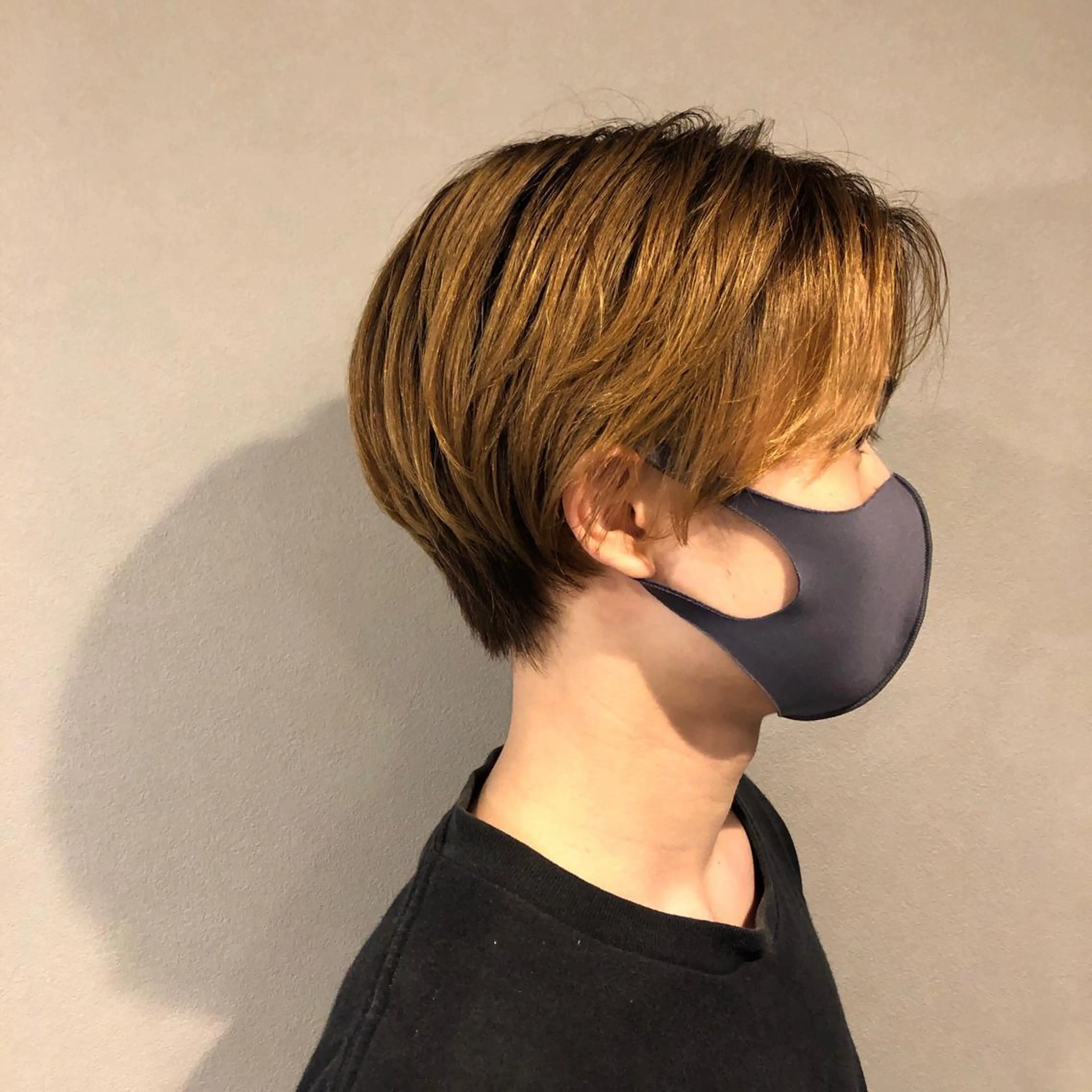 ショート 🟢ウルフ／スパイラ ルパーマ／大西🟢のヘアスタイル