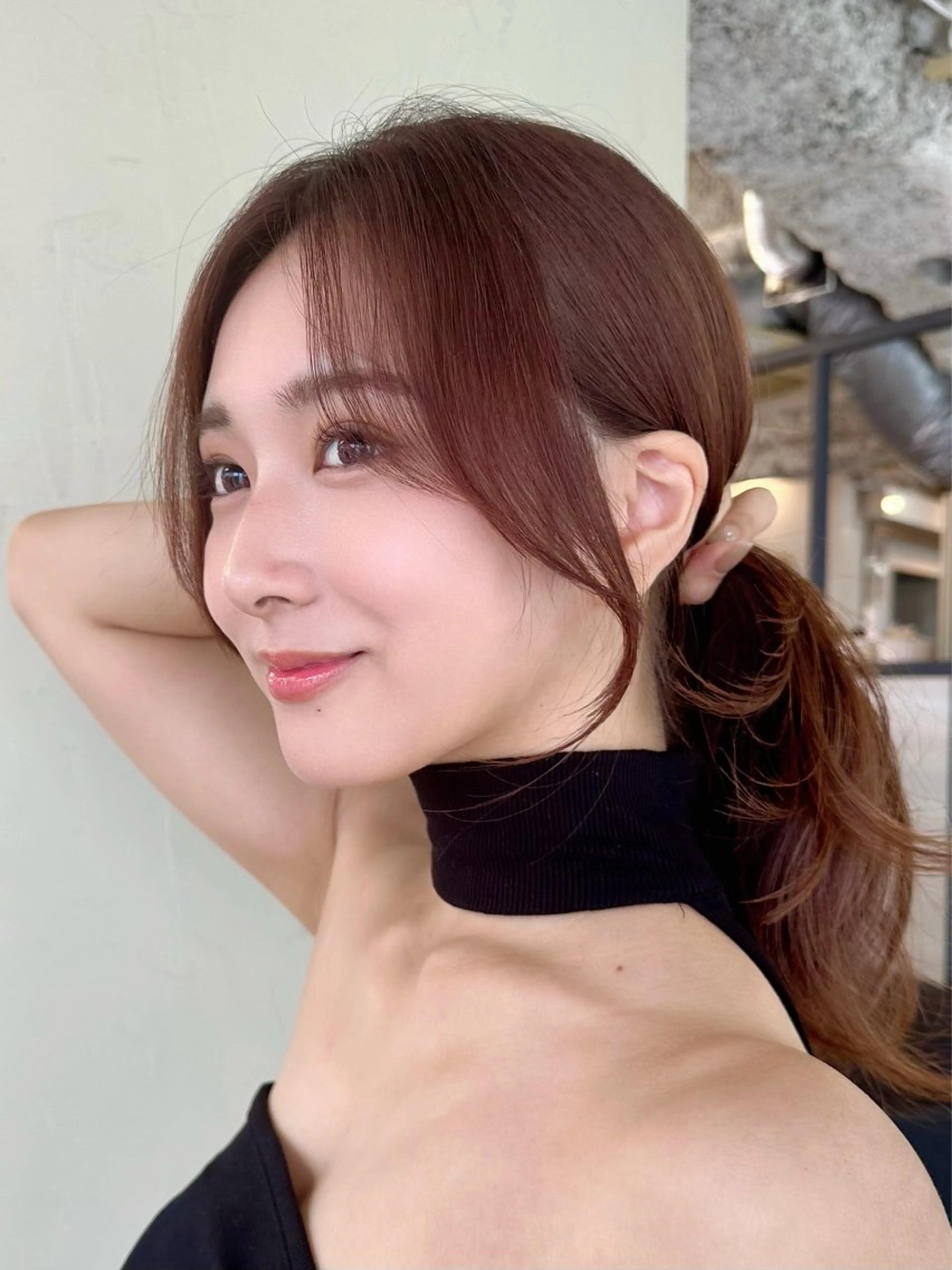 セミロング カット レイヤー/顔周り 田山　穂波のヘアスタイル