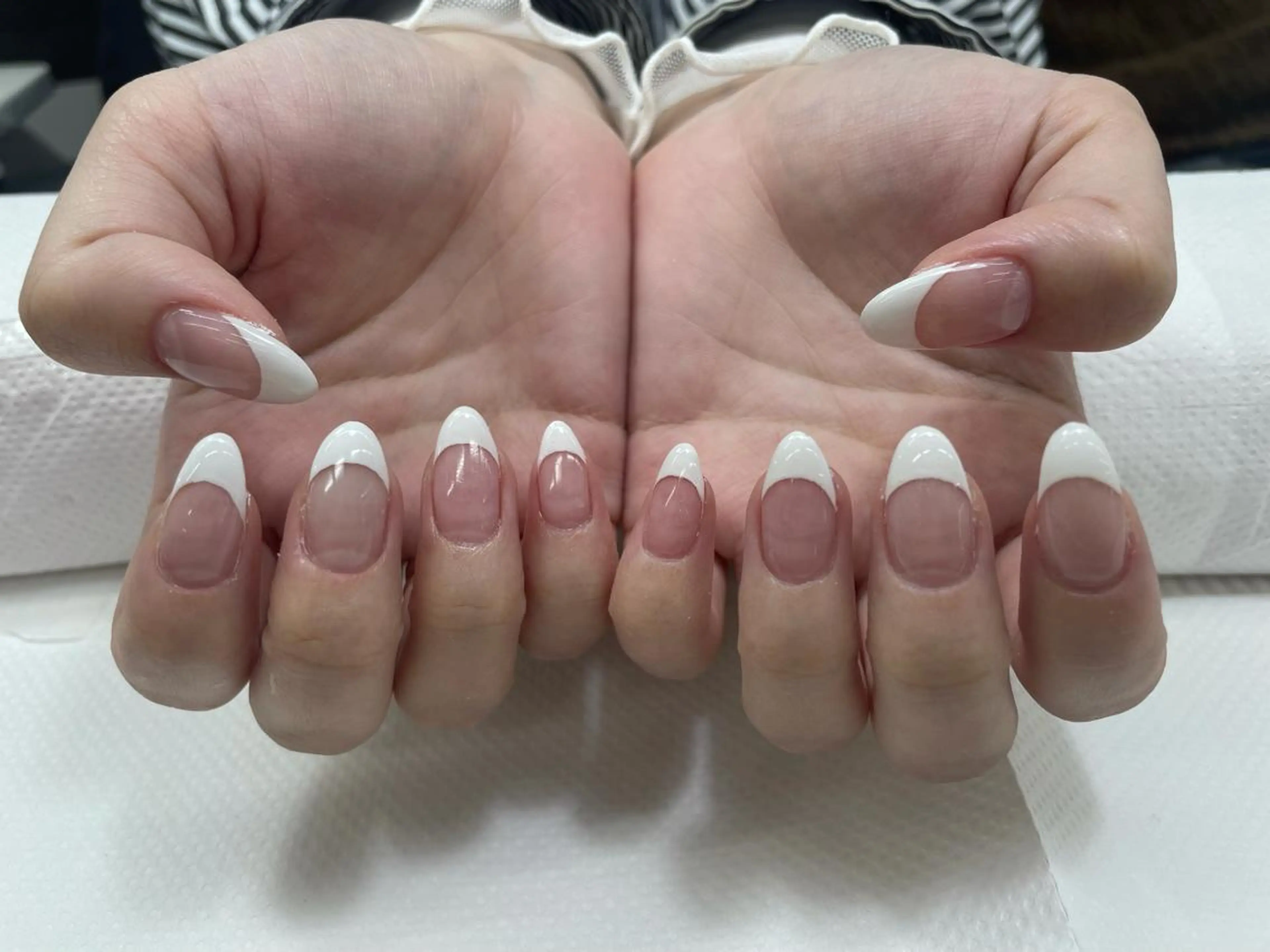ネイル クリアネイル フレンチネイル 前田 優佳のネイルデザイン