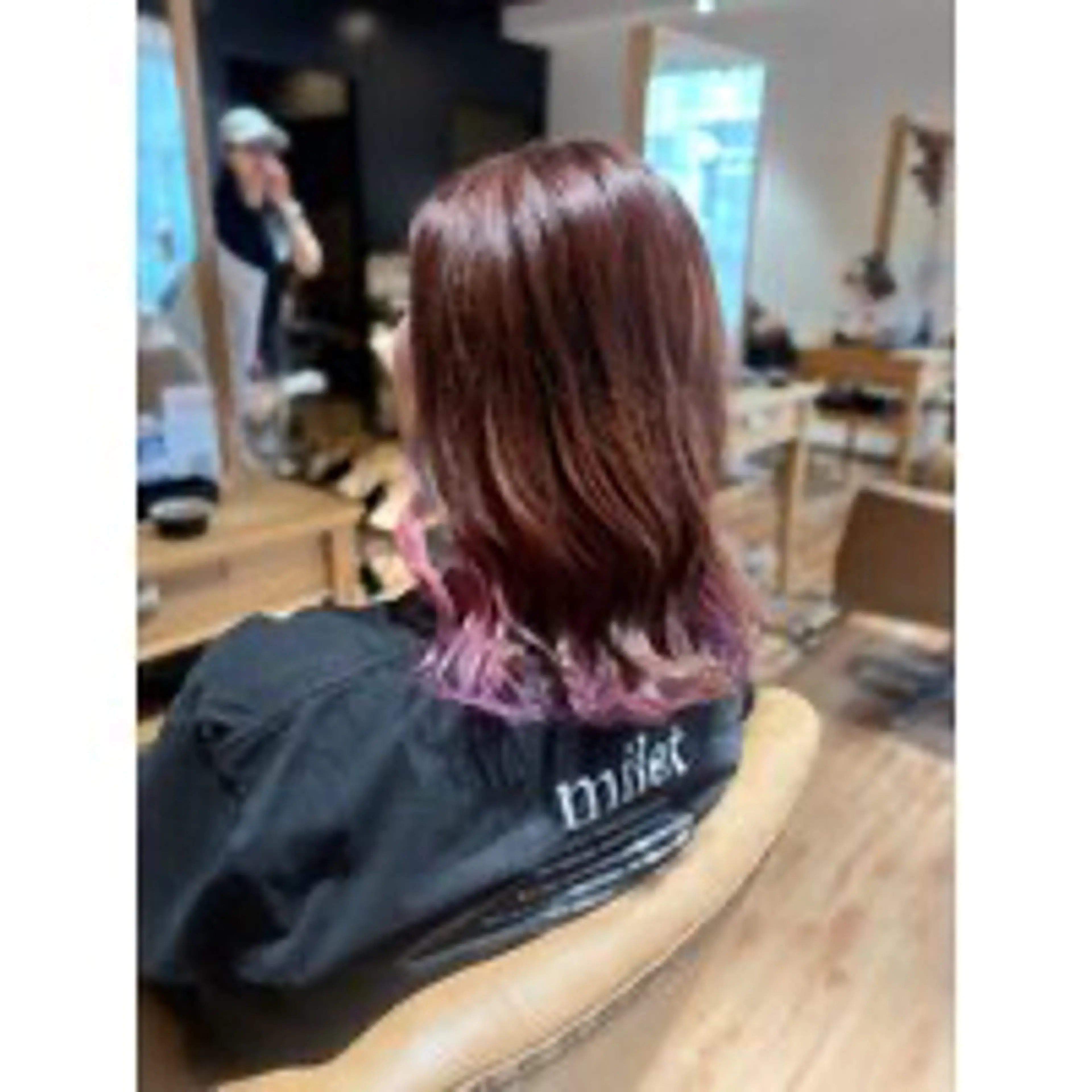 ミディアム カラー ヘアカラー 高口 小春のヘアスタイル