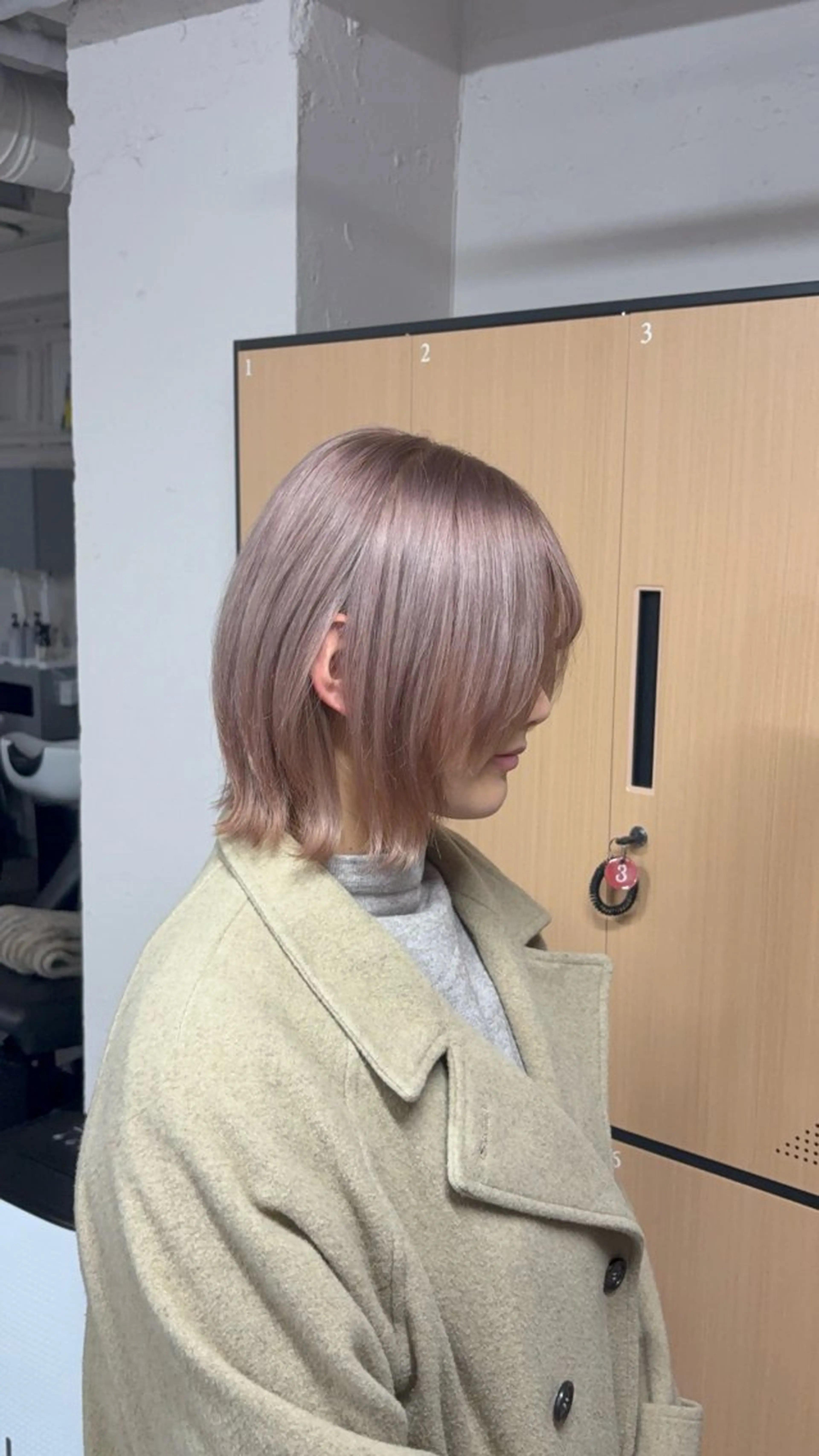 ミディアム tokute 中野真咲🐺のヘアスタイル