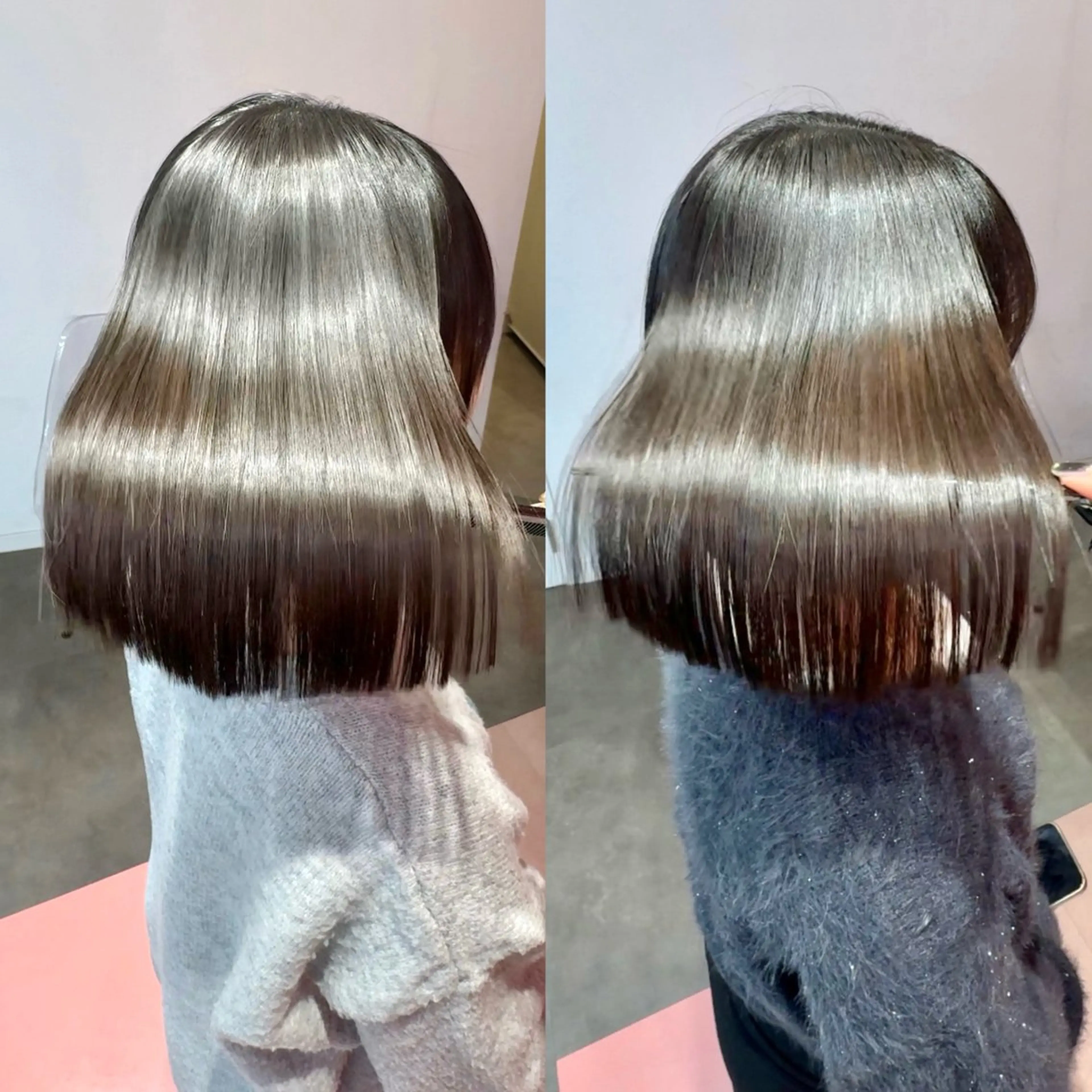 ショート カット 縮毛矯正 トリートメント 莉乃/縮毛矯正/髪質 改善/艶カラーのヘアスタイル