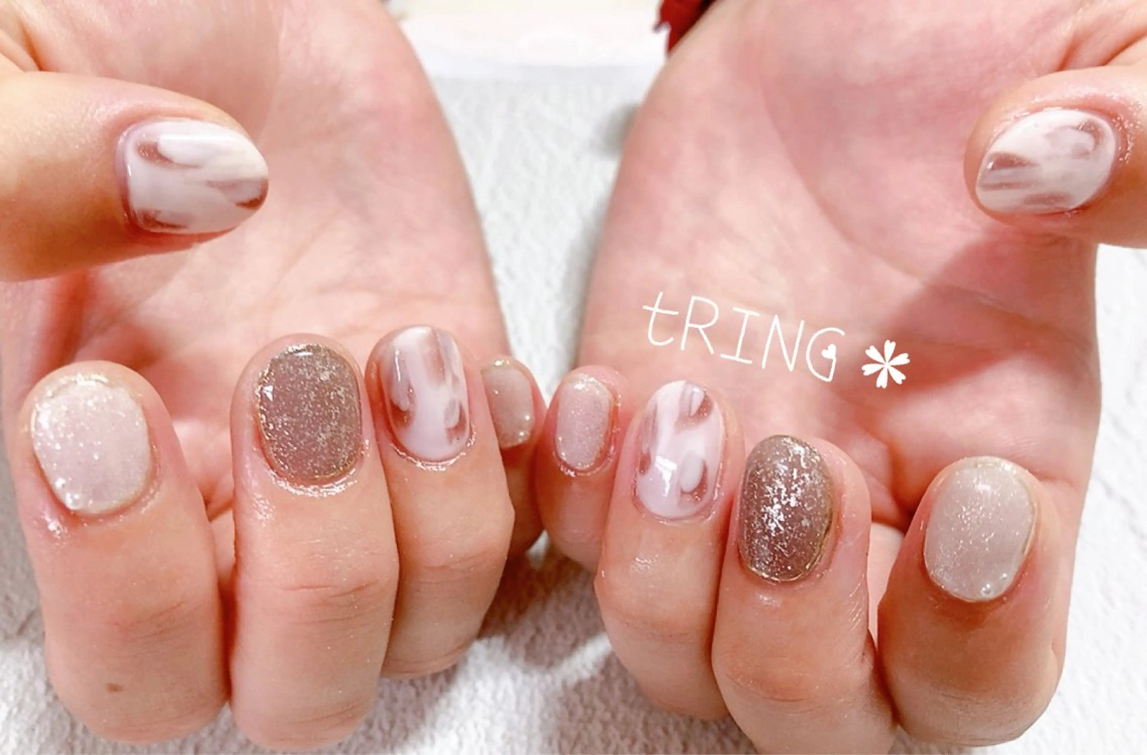 ネイル ハンドネイル tRING＊ しいの木台のネイルデザイン