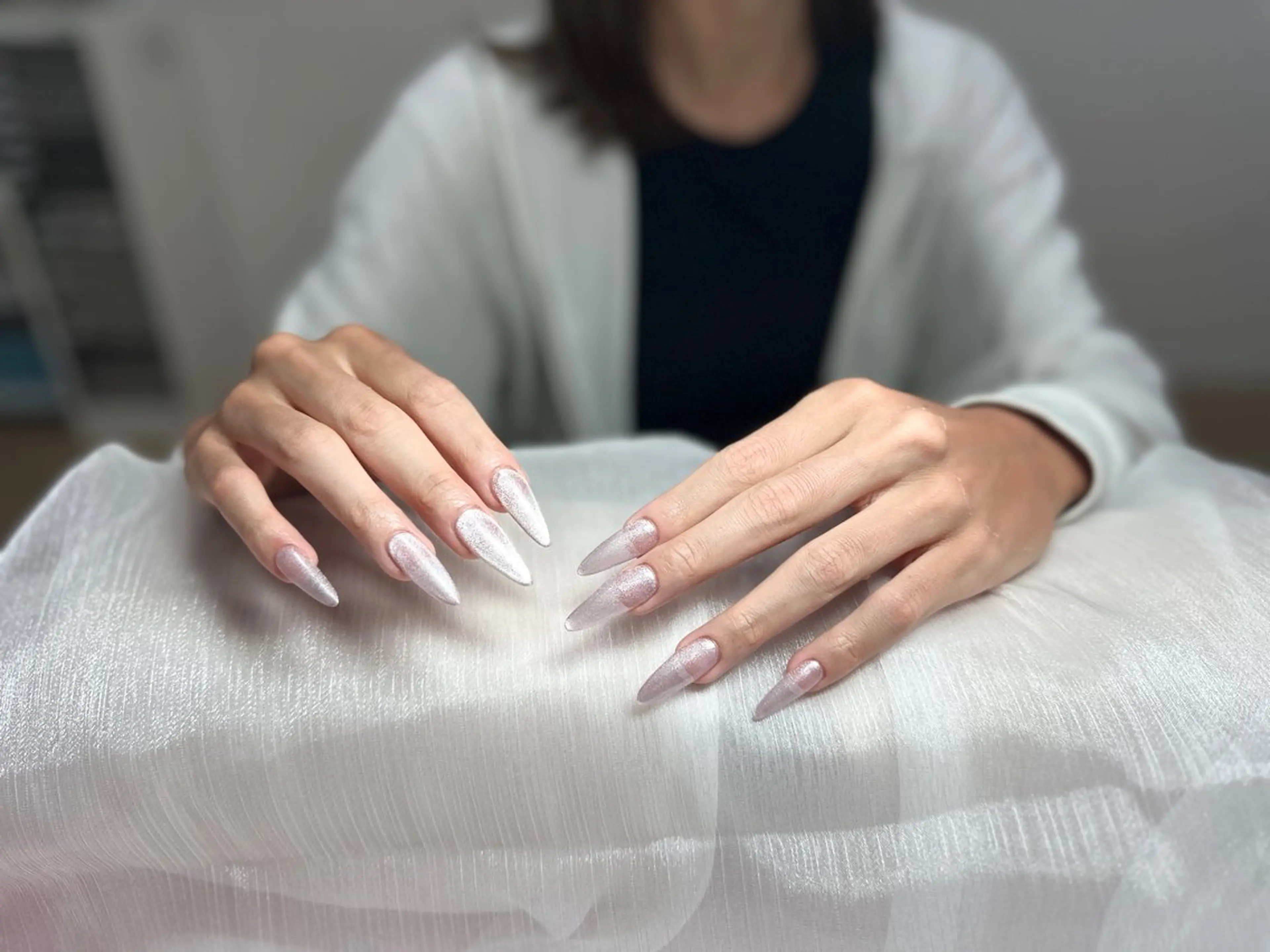 ネイル Kaka_ パラジェル、長さだしのネイルデザイン