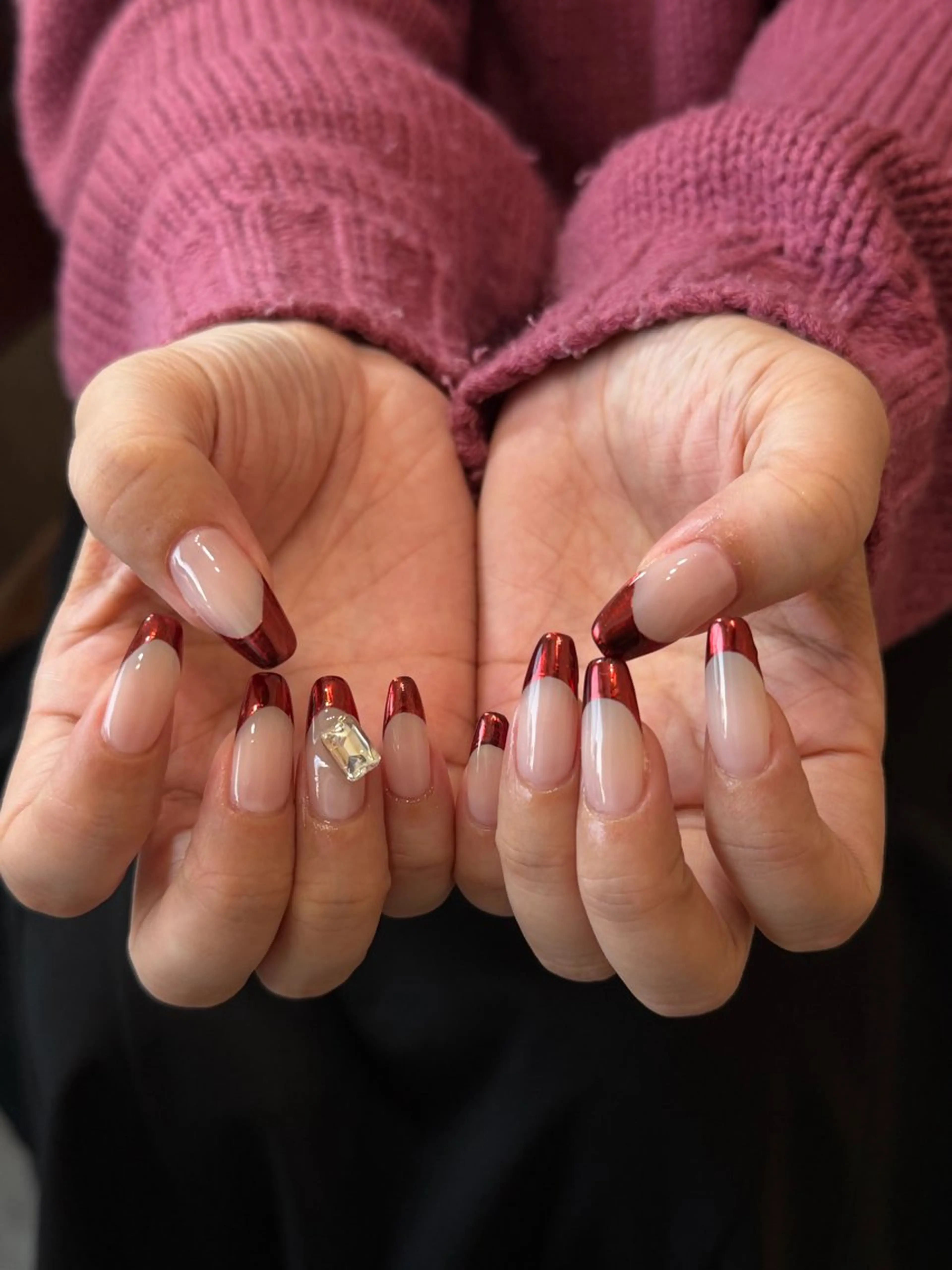 ネイル フレンチネイル ミラーネイル ハンドネイル Nroom.所属・Nroom. /はるのネイルデザイン