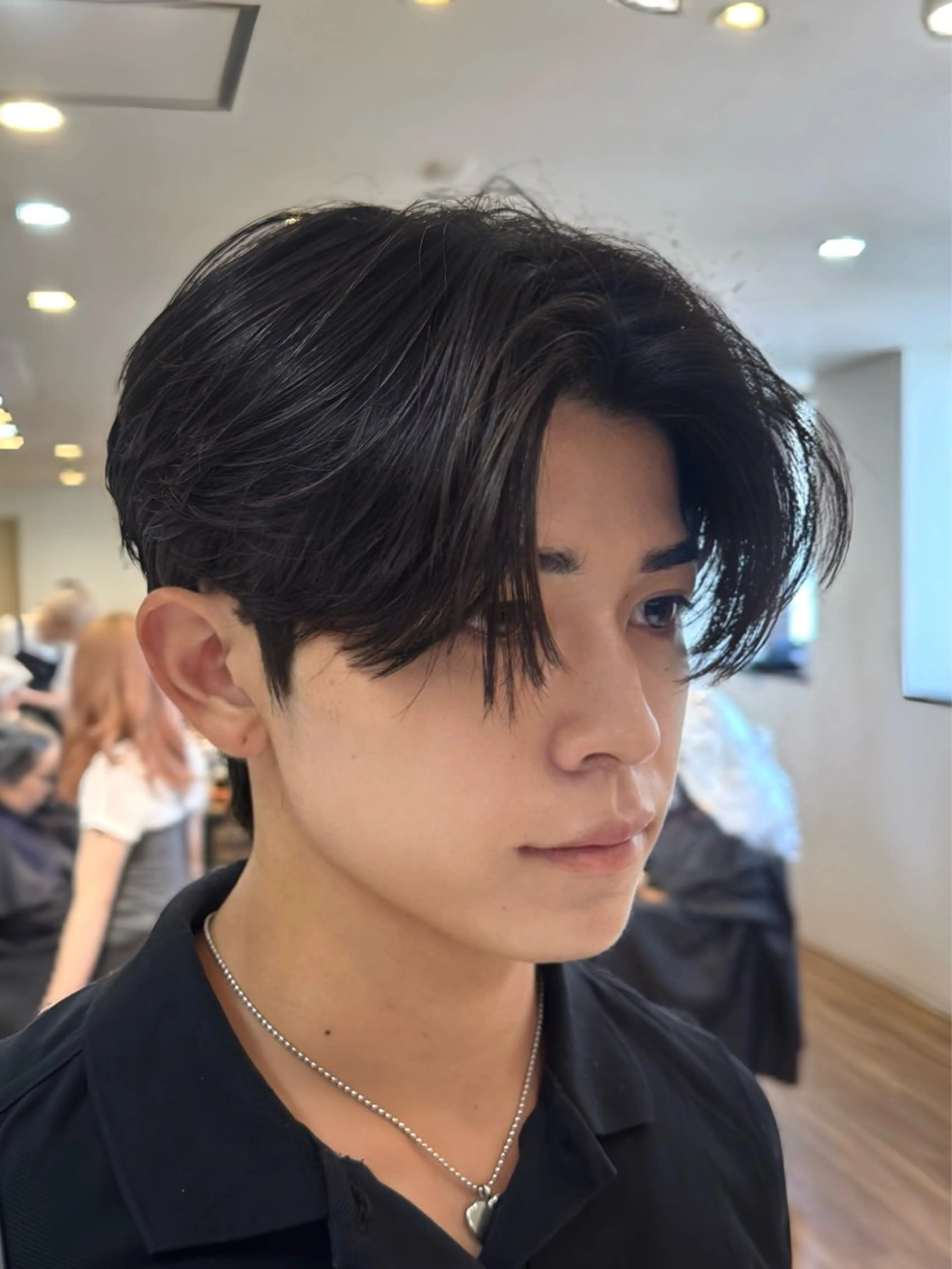 ショート パーマ メンズ カット パーマ トリートメント ダウンパーマ/韓国 ヘア/ブリーチ/桑本のヘアスタイル