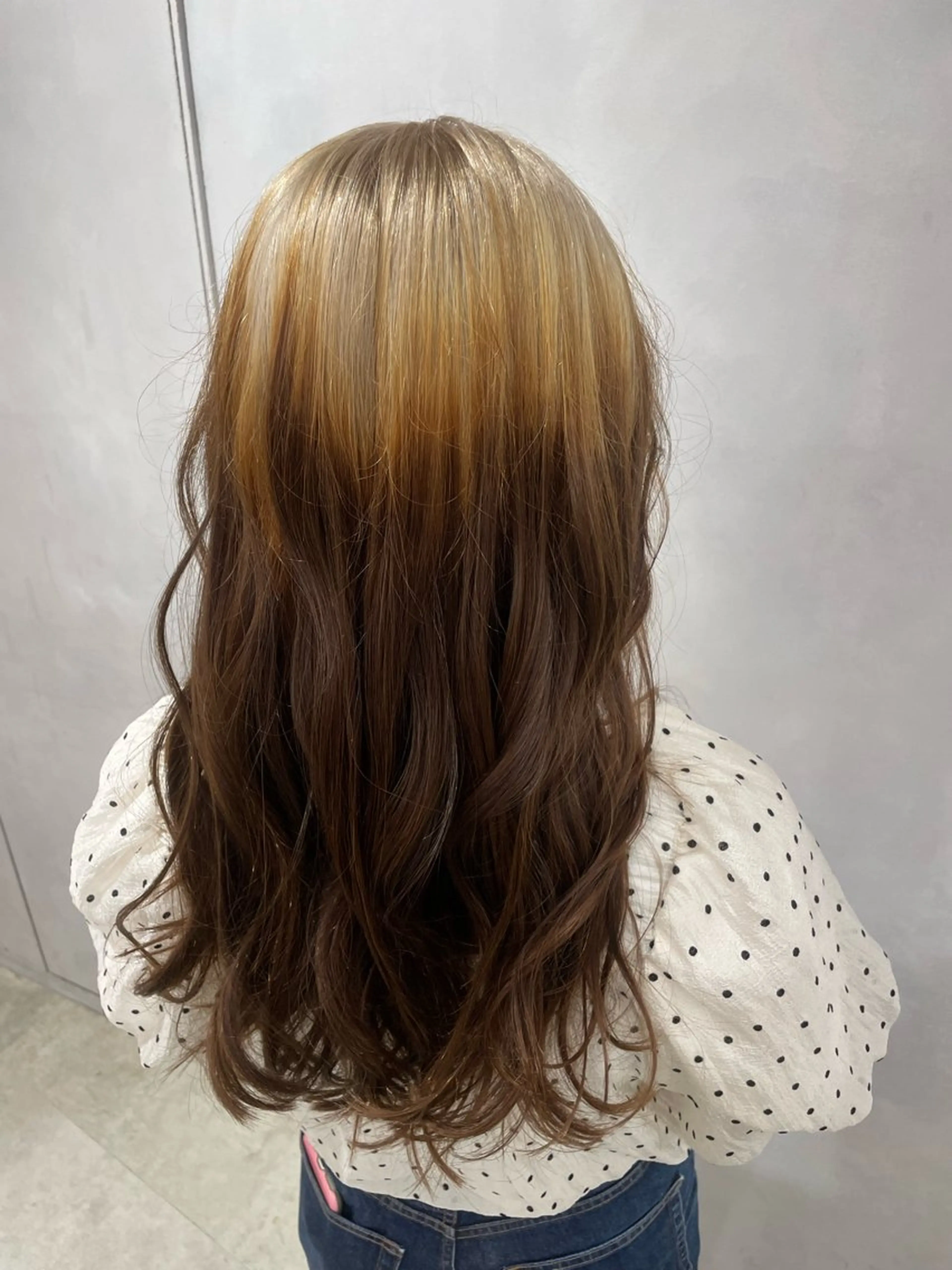 ロング カラー ブリーチ デザインカラー 透明感カラー✨艶髪 制作🌱山根あゆみのヘアスタイル