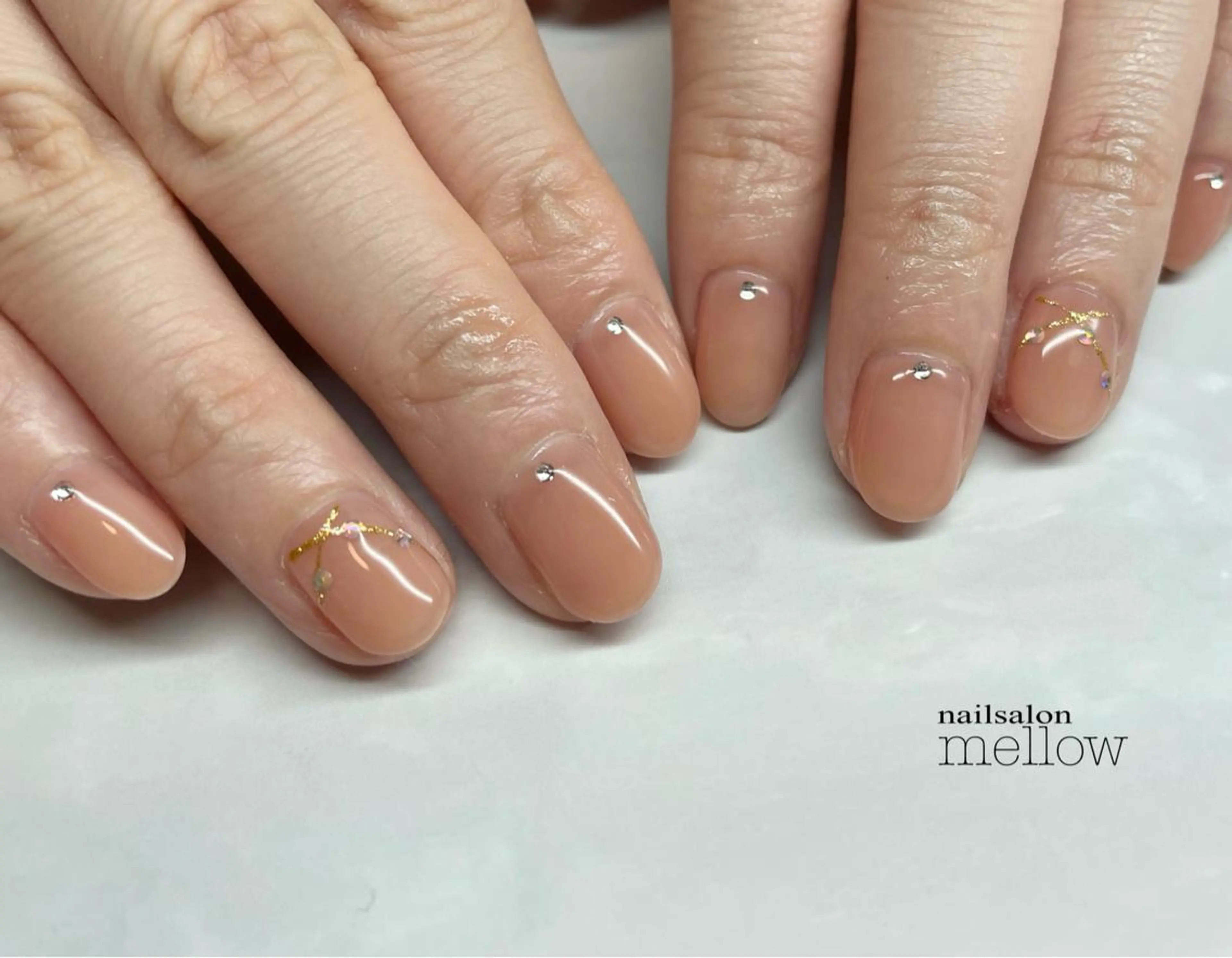 ネイル オレンジ 大山 浩美のネイルデザイン