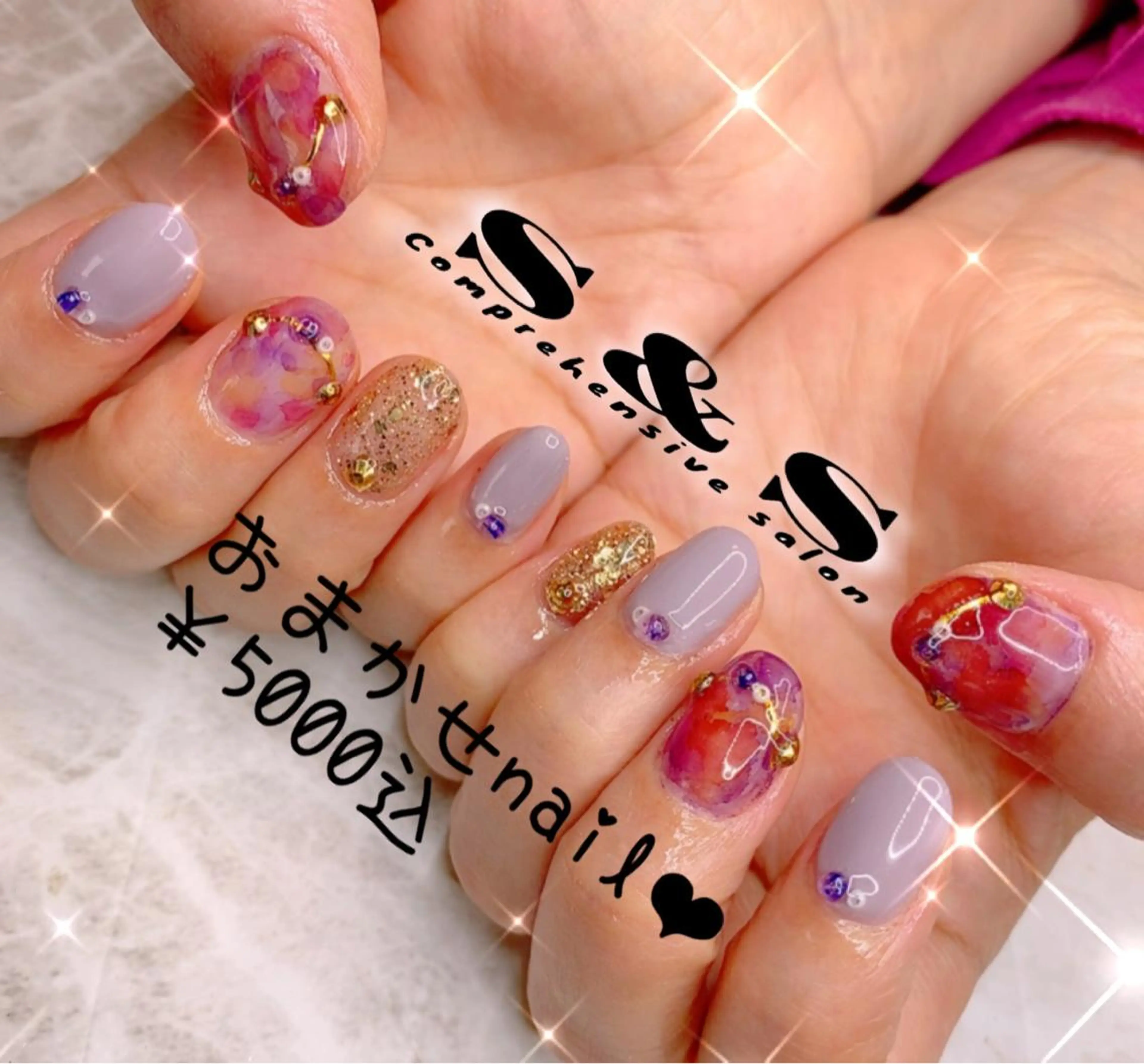 ネイル 長さ出し メンズネイル 持ち込み スカルプネイル S&S 村田小百合のネイルデザイン