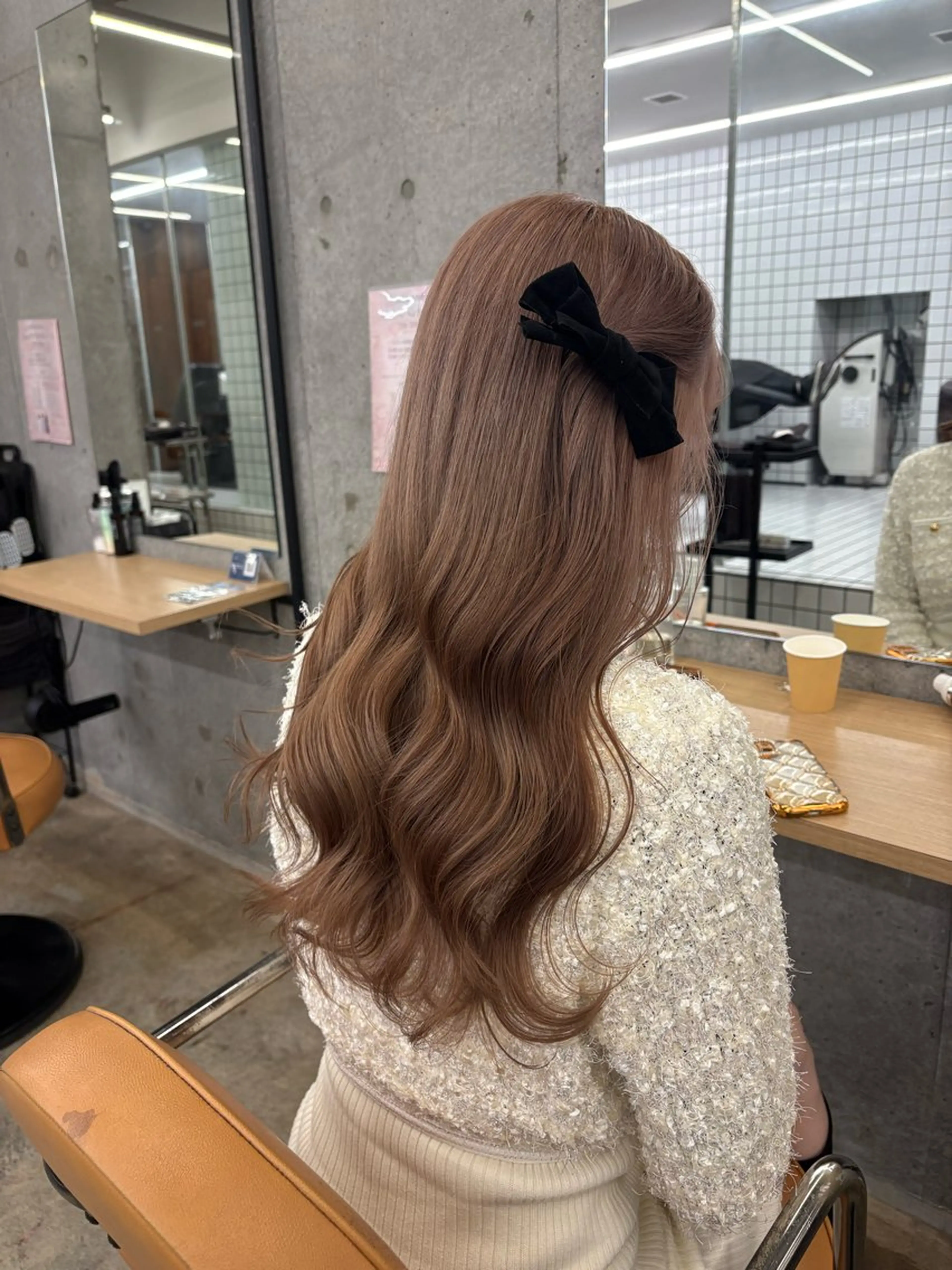 ロング カラー ヘアアレンジ ヘアカラー トリートメント 🎀暖色カラー🎀 ♡yurika♡のヘアスタイル