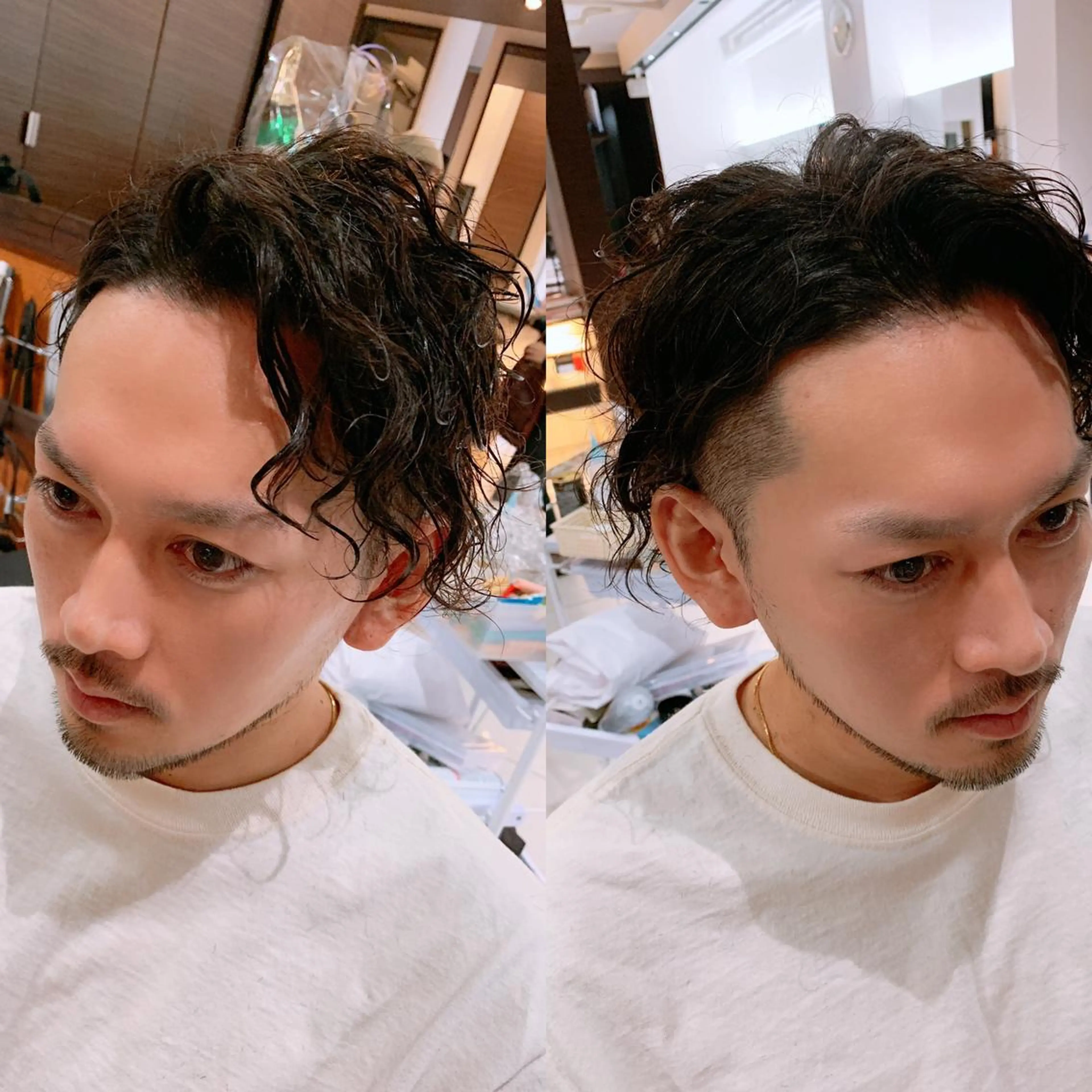 パーマ メンズ メンズパーマ Merci メルシー 福岡、今泉のヘアスタイル