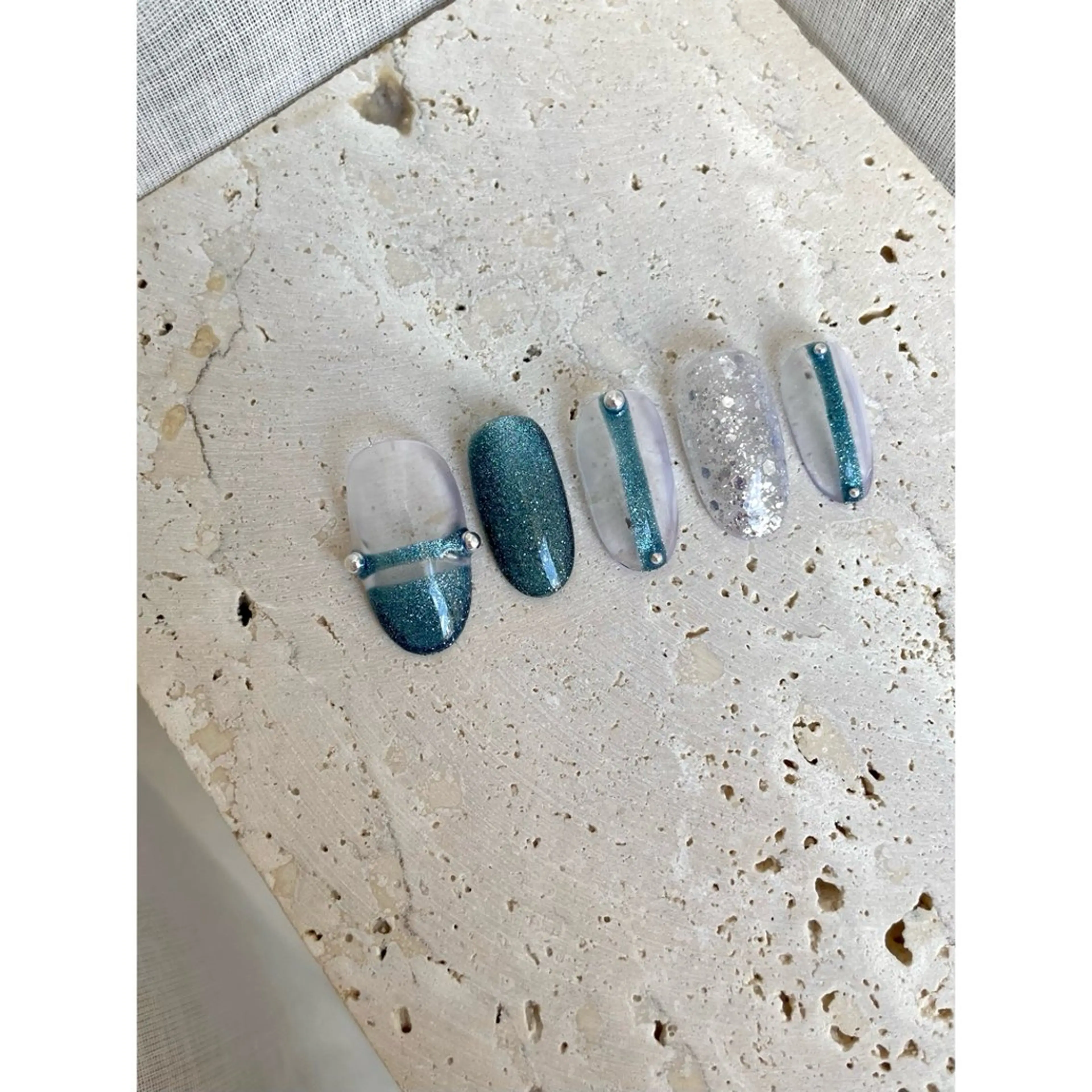 ネイル ハンドネイル 𖡼 yumenoのネイルデザイン