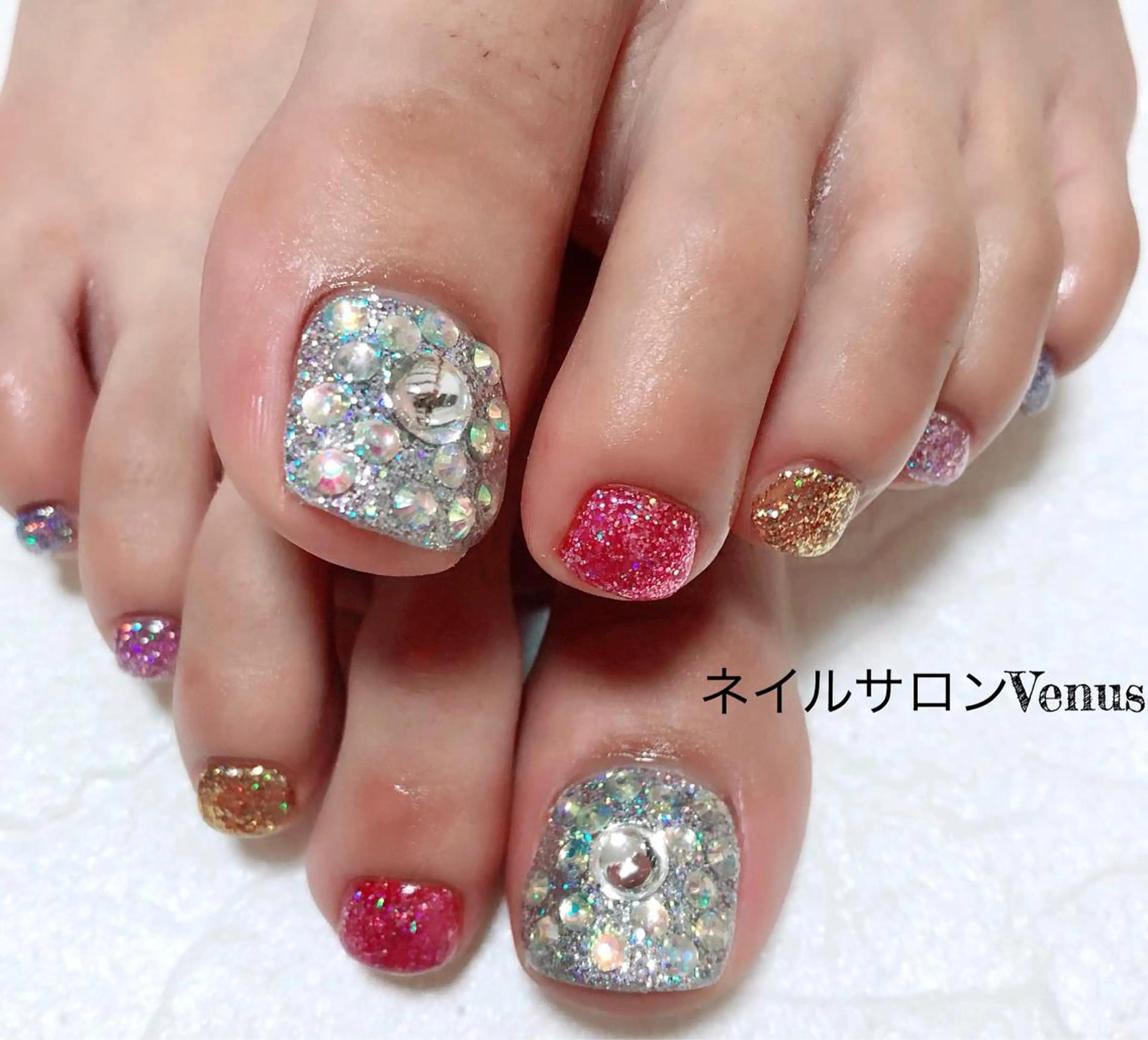ネイル フットネイル 持ち込み フットネイル Nail salon Venusのネイルデザイン