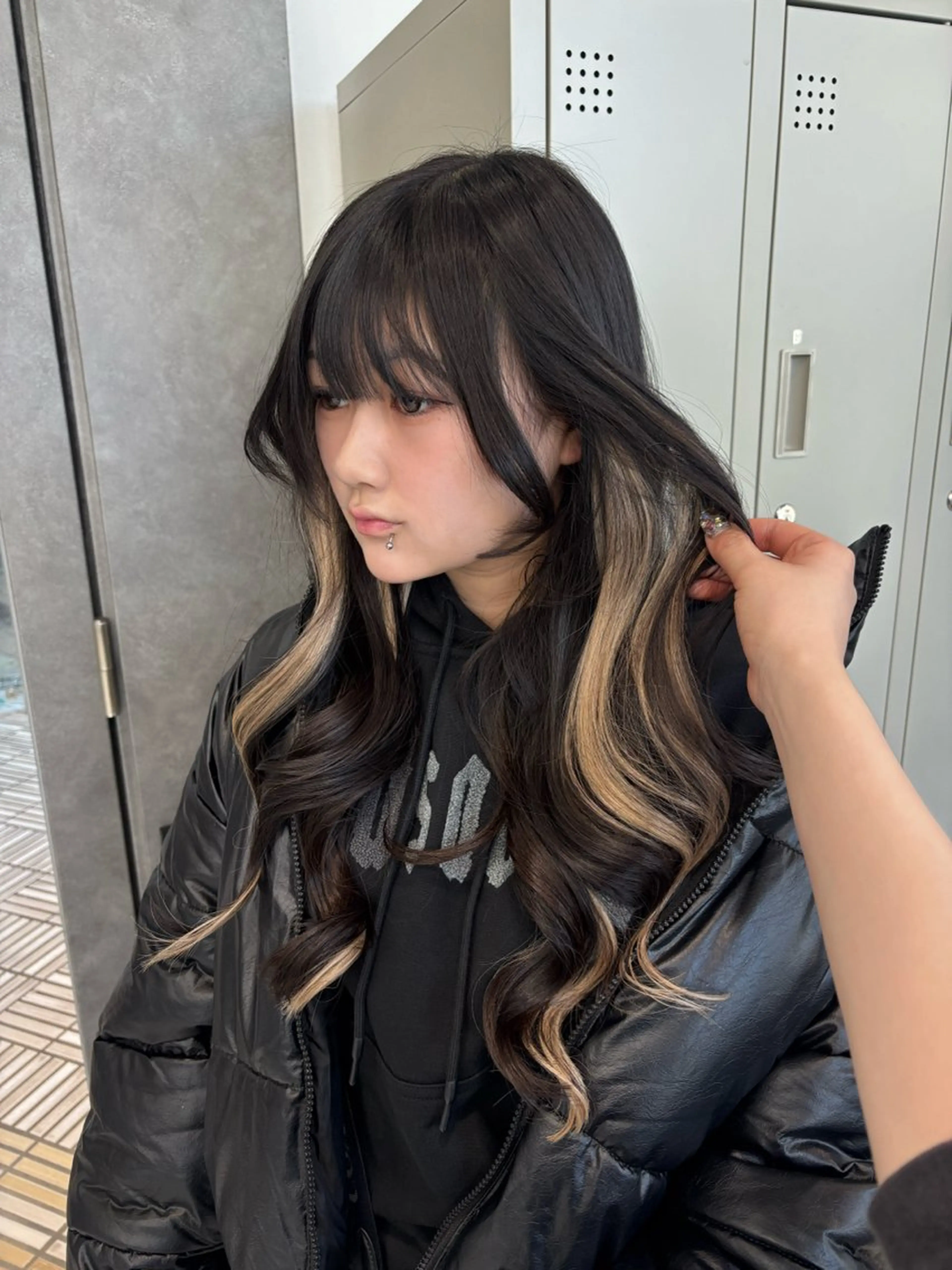 セミロング カラー カット トリートメント ヘアセット ミルクティー/ピンク カラー/ みう🎀のヘアスタイル