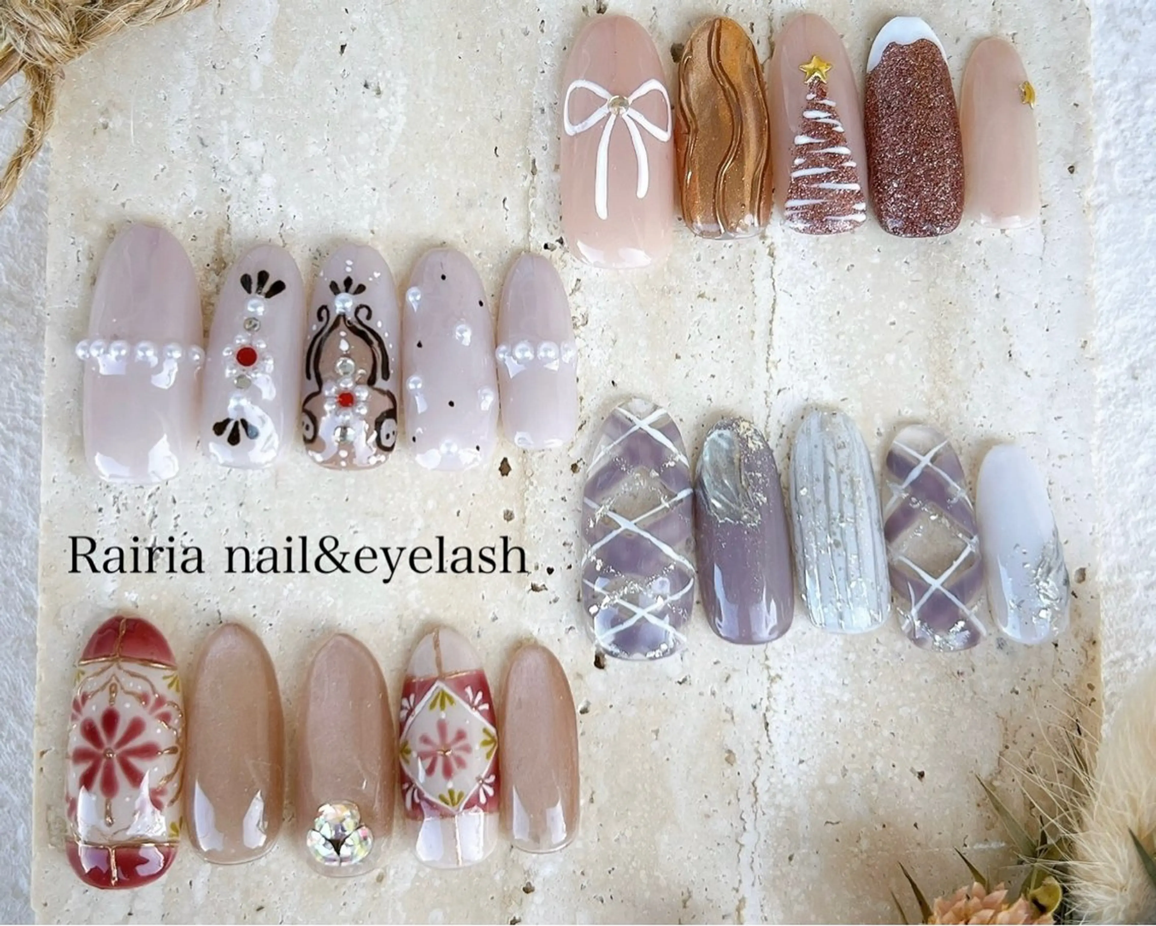 ネイル Rairia   nail所属・屋敷 理奈のネイルデザイン