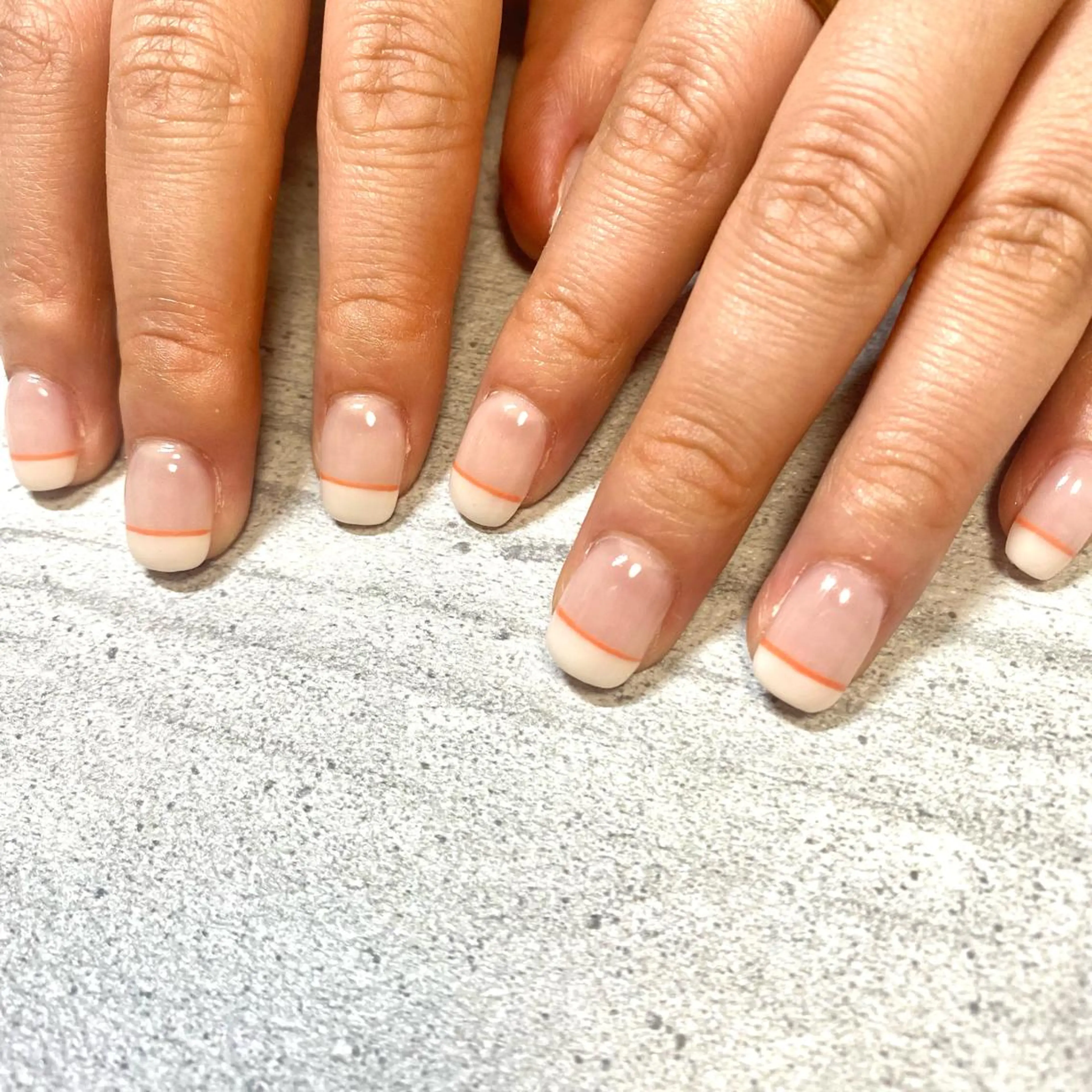 ショート カラー パーマ ヘアアレンジ メンズ キッズ ネイル マツエク・マツパ アイブロウ フレンチネイル ストレートパーマ 今福鶴見ネイル 8(ｴｲﾄ)のネイルデザイン