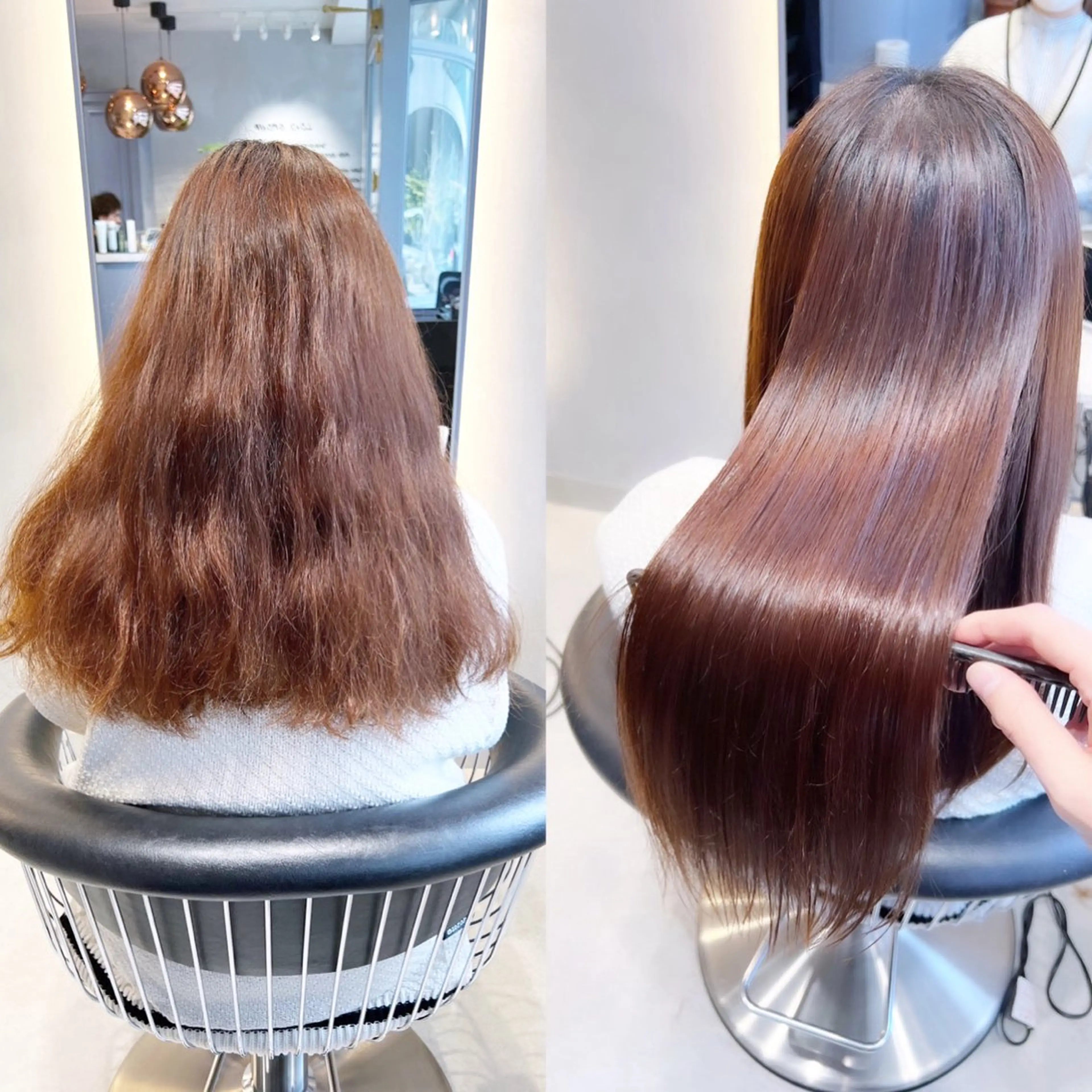 セミロング ボブ/縮毛矯正/ 高嶋 優のヘアスタイル