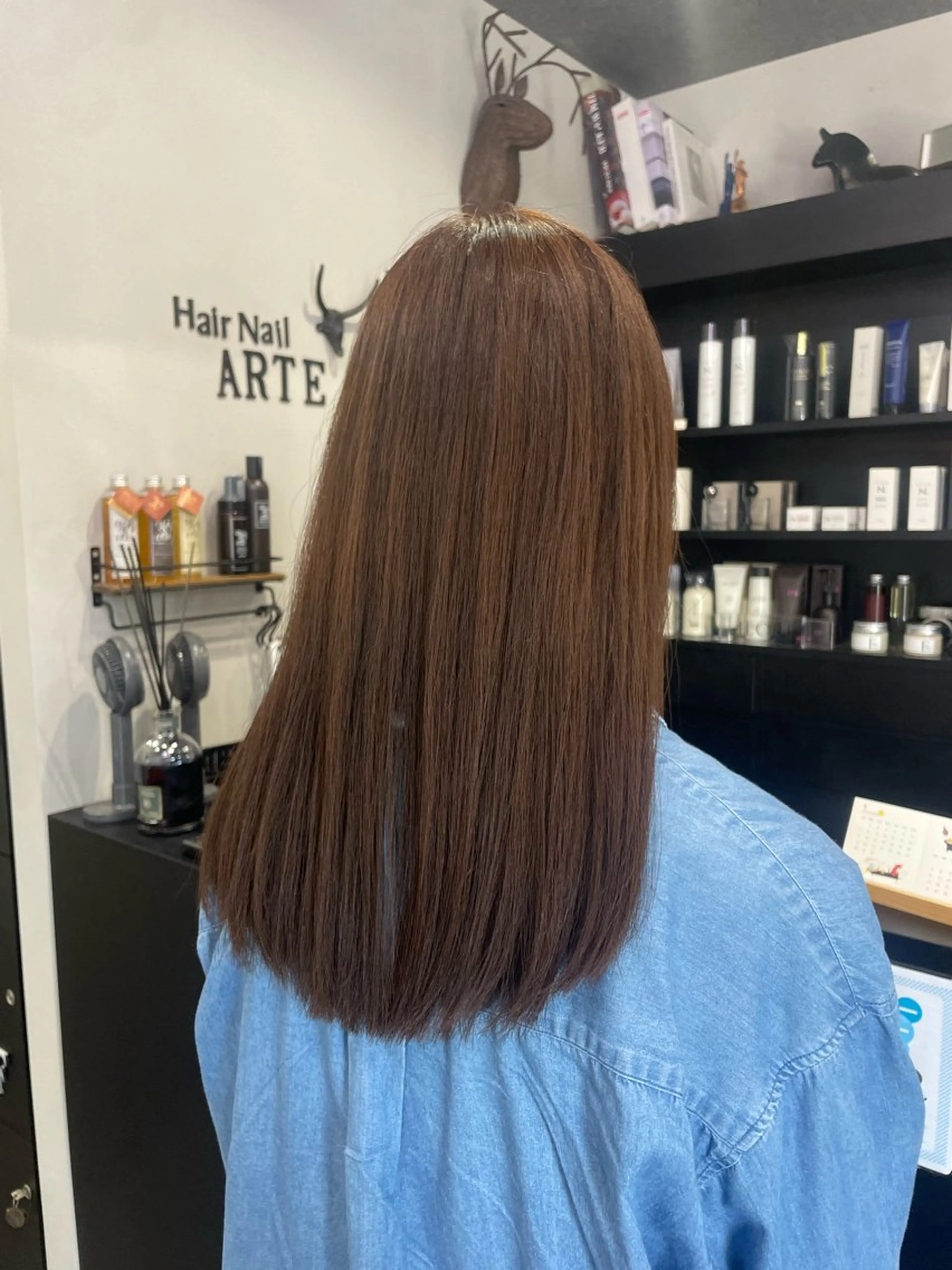 ロング カット 友滝 真菜美のヘアスタイル