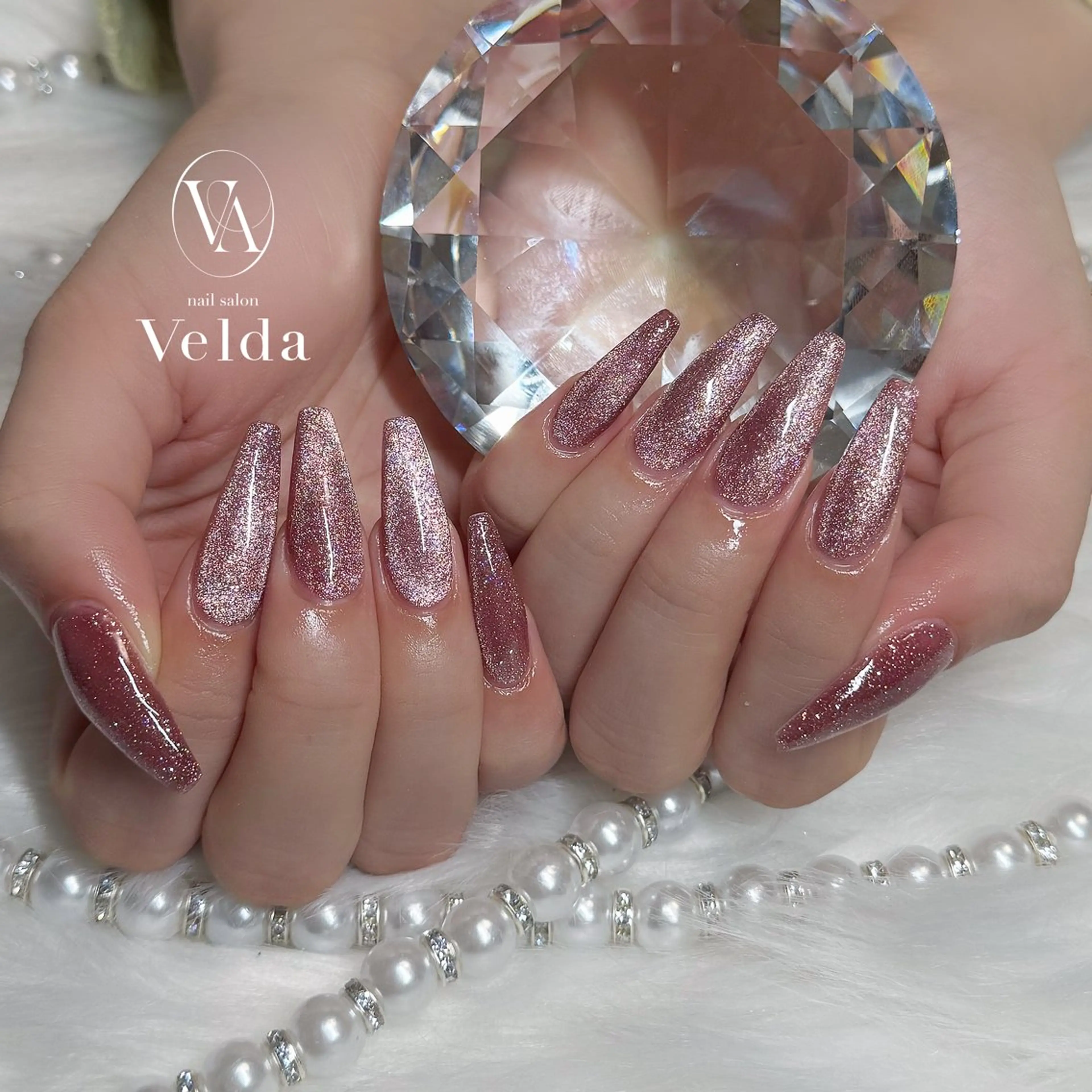 ネイル マグネットネイル マグネットワンカラー ワンカラーネイル 💎スカルプ💎 Velda(ベルダ)のネイルデザイン