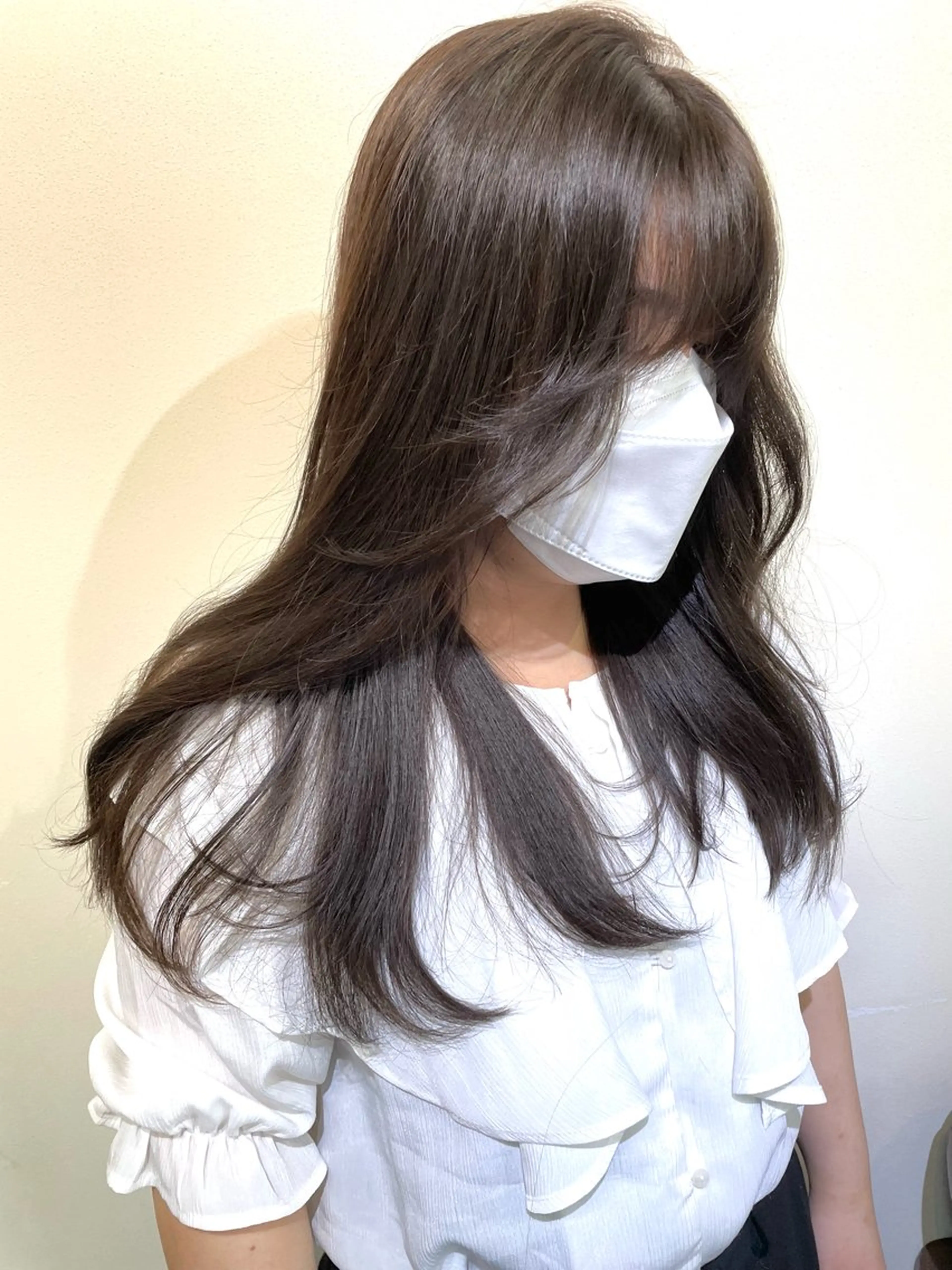 セミロング カラー ブラウンカラー 透明感カラー トリートメント メンズパーマ✨️村越 雄斗のヘアスタイル