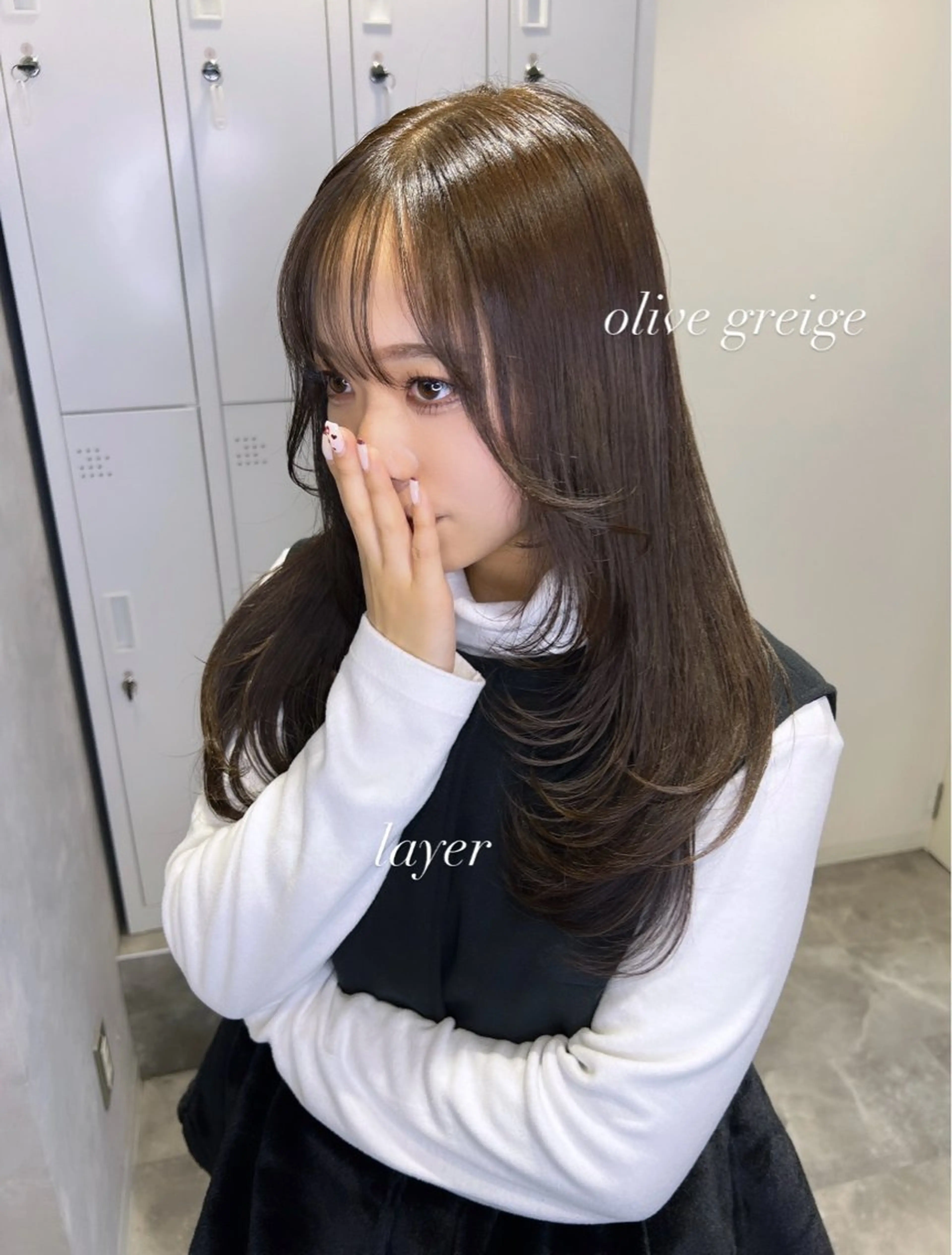 ロング カラー ブリーチ ケアブリーチ トリートメント 透明感/レイヤー 🇰🇷tomonaのヘアスタイル